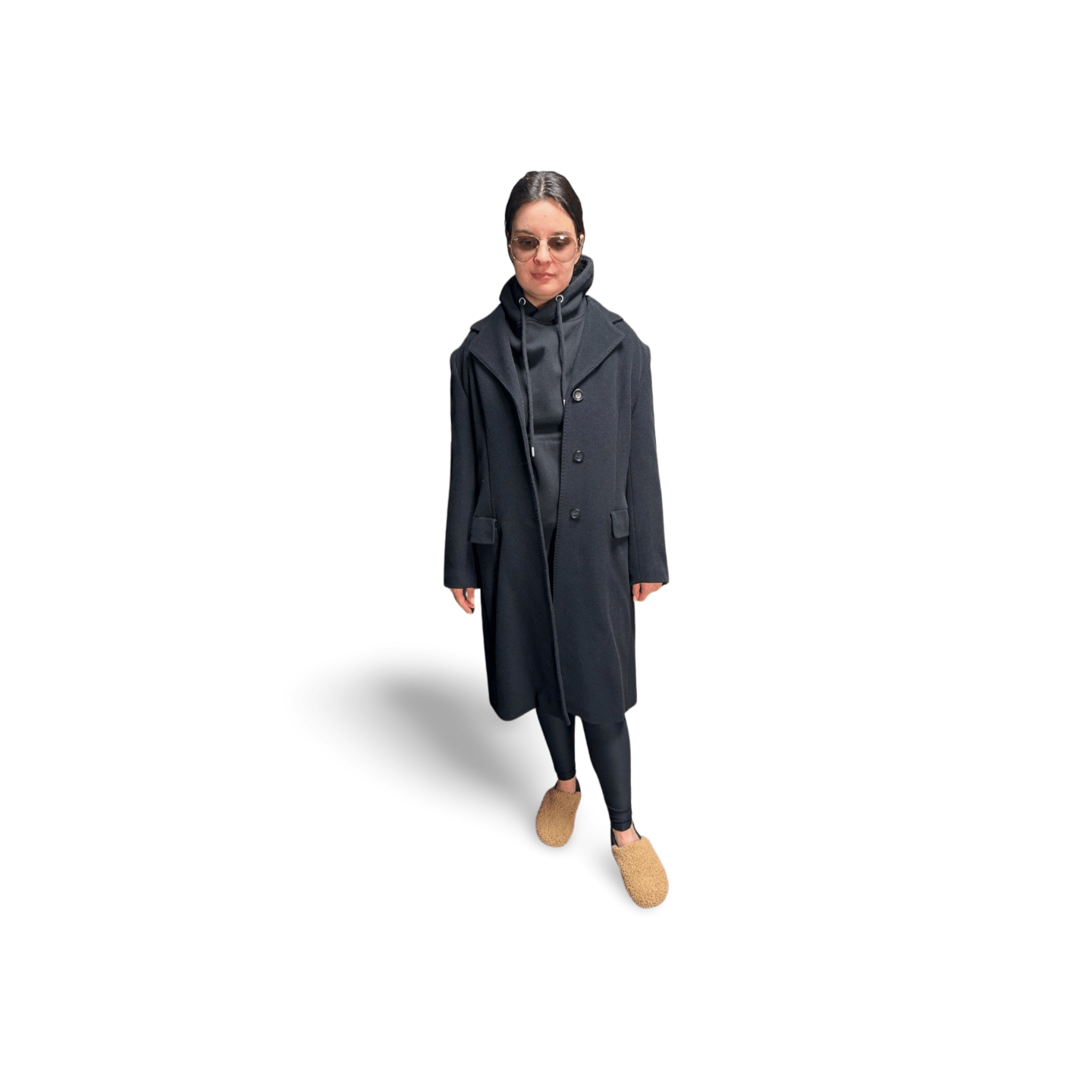MAX&Co. × Max Mara × Weekend Max Mara Max Mara Black Women's Coat Size M-L 70% Wool 15% angora Size M / US 6-8 / IT 42-44 - 1 Thumbnail
