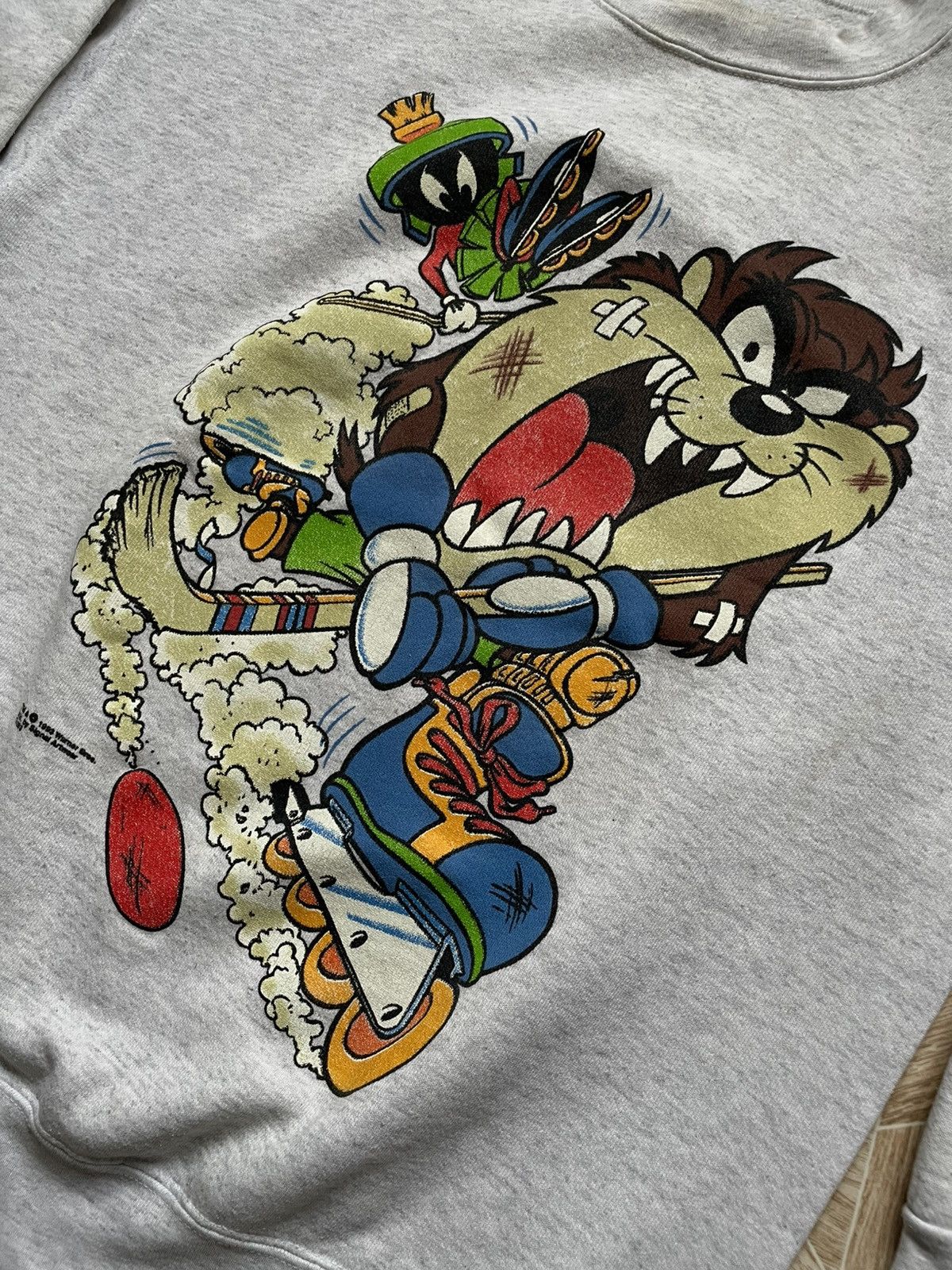 Vintage × Warner Bros 1993 Vintage Cartoon Looney Tunes Logo Crewneck Sweatshirt L Size US L / EU 52-54 / 3 - 3 Thumbnail