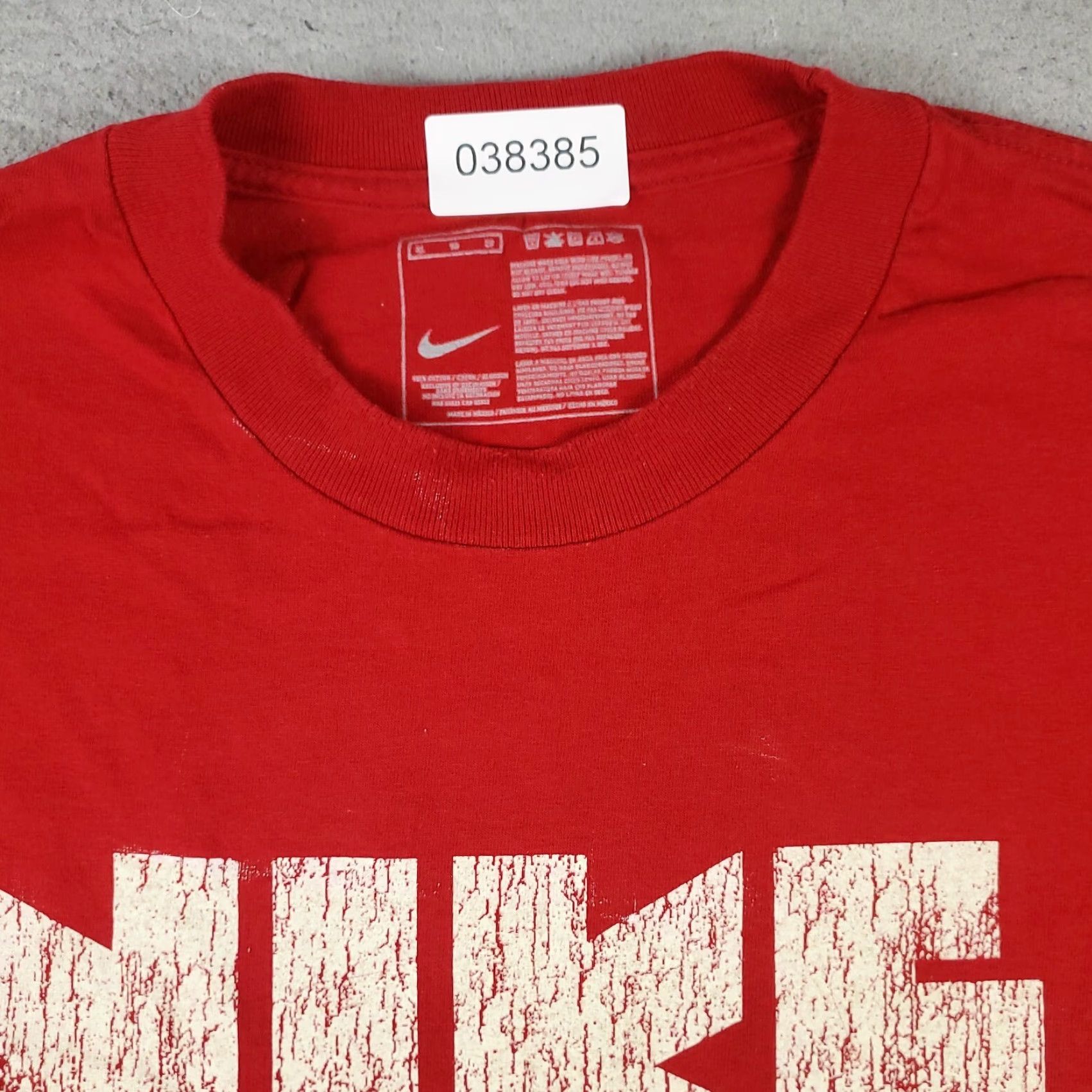 Nike Nike T Shirt Mens XL Red Swoosh Logo Short Sleeve Crew Neck Cotton Blend Nike Brand Adult Shirt Size US XL / EU 56 / 4 - 3 Thumbnail