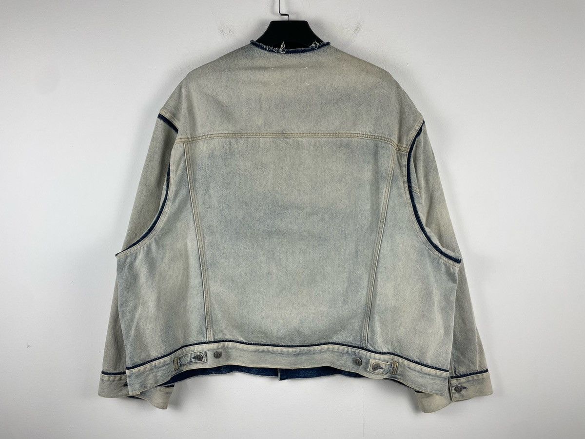 Maison Margiela Maison Margiela Collarless Oversized Denim Jacket Size US S / EU 44-46 / 1 - 9 Thumbnail
