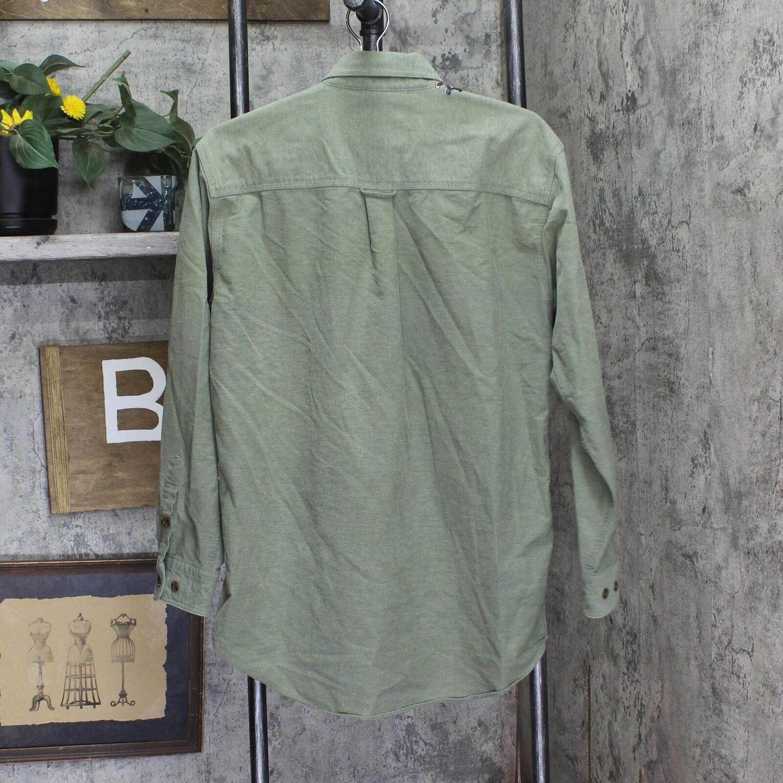 Woolrich Woolen Mills Woolrich Vintage Long Sleeve Cotton Button Up Shirt Green M Size US M / EU 48-50 / 2 - 2 Thumbnail