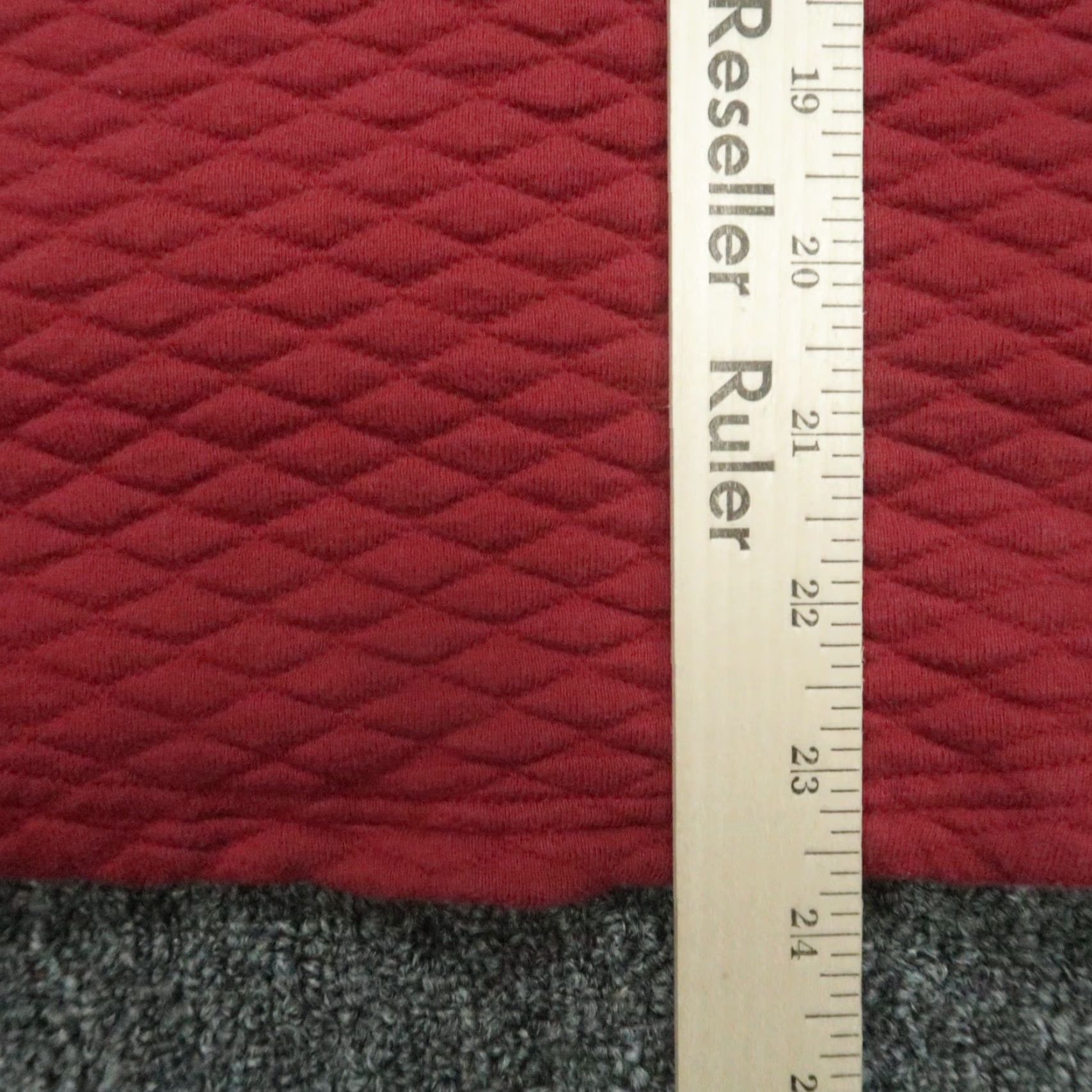 Vintage Barstool Sports Hoodie Mens M Red Quilted Pullover Knit Pocket Hooded Adjustable Drawstring Size US M / EU 48-50 / 2 - 6 Thumbnail