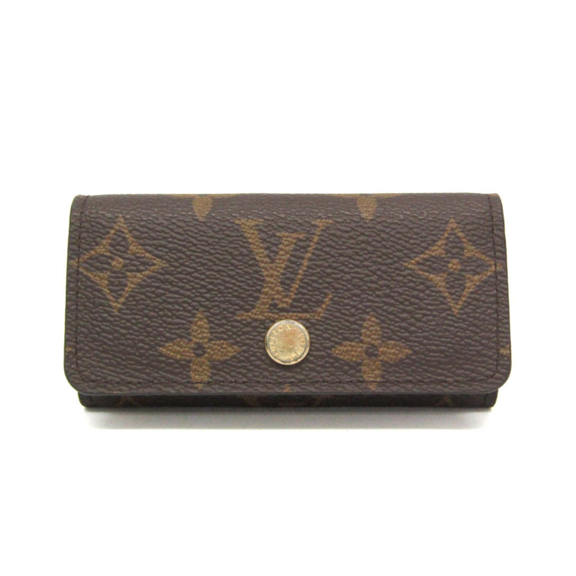 Louis Vuitton Multiclés 4 Brown Canvas Wallet (Pre-Owned) Size ONE SIZE - 1 Thumbnail