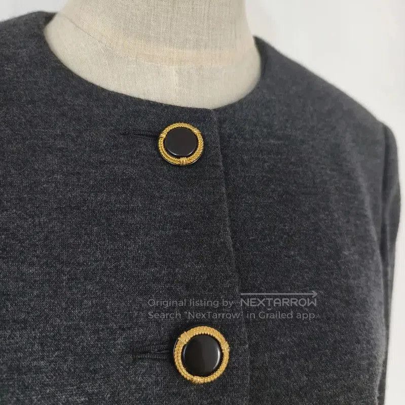 Burberry Burberry Gray Wool Long Sleeve Dress. Size M / US 6-8 / IT 42-44 - 9 Thumbnail