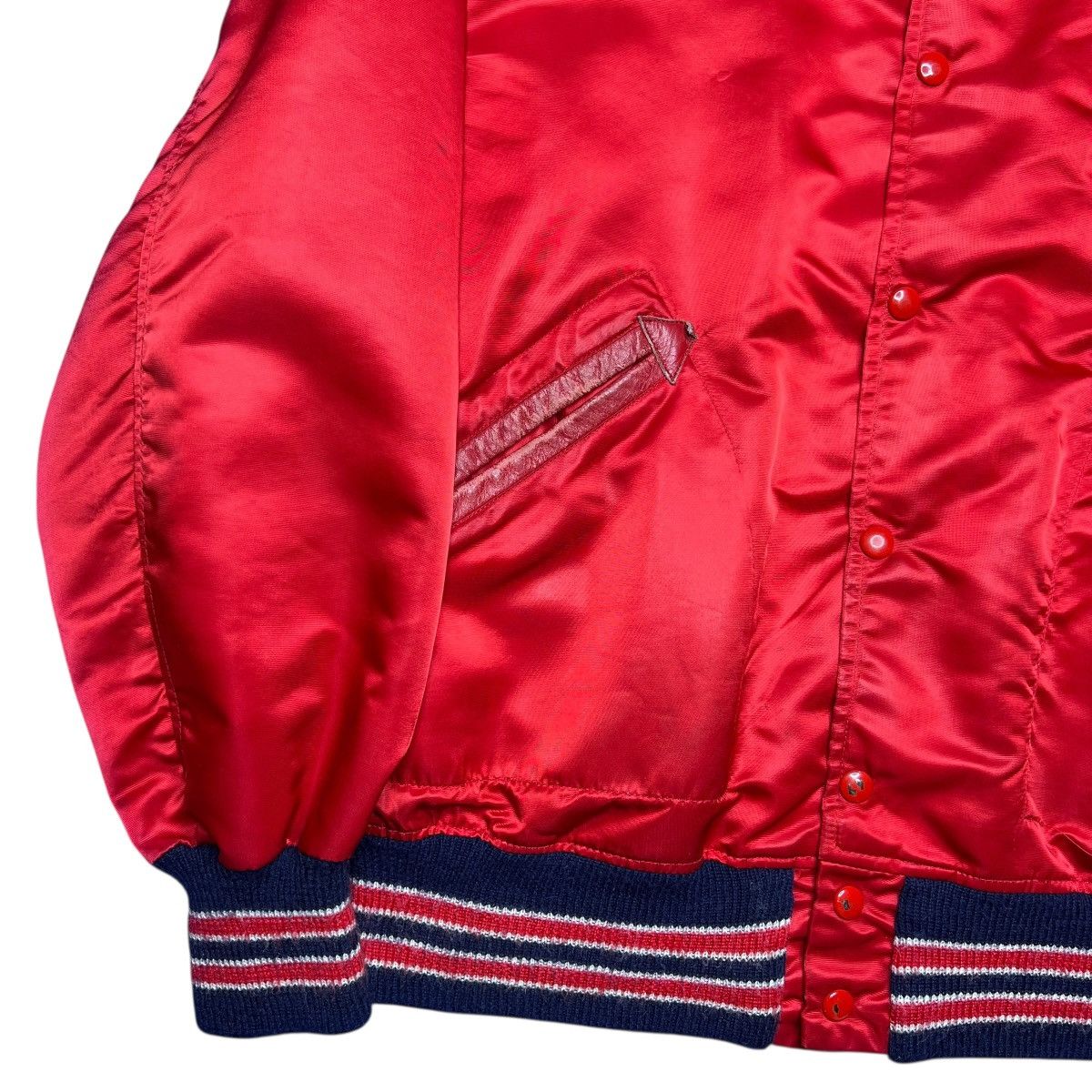 MLB Vtg 1960s MLB St. Louis Cardinals KM Pro Co Red Satin Jacket Size US L / EU 52-54 / 3 - 20 Thumbnail