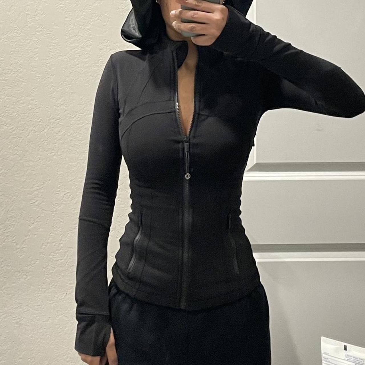 image of Lululemon Black Define Luon, Long Sleeve Zip Up Jacket, Women's (Size XS)