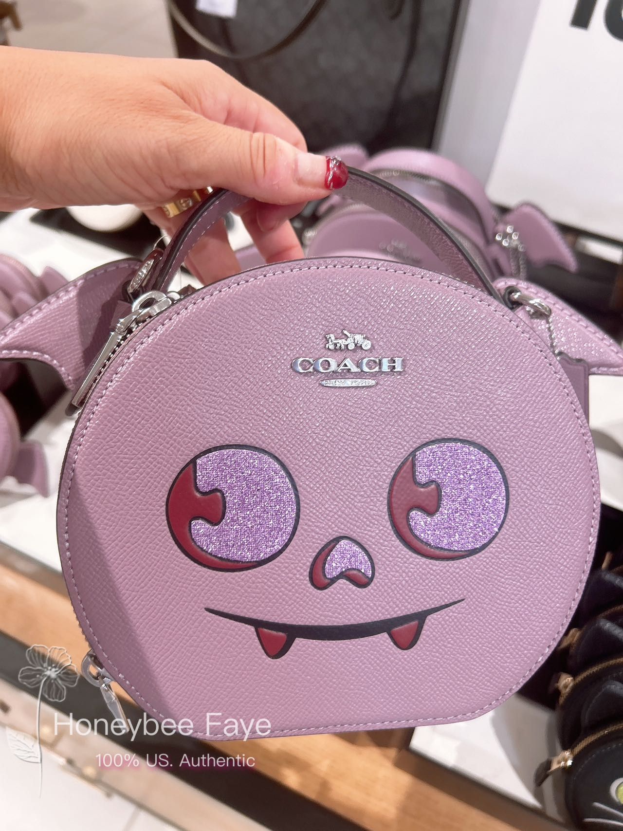 Coach Canteen Crossbody Bag With Halloween Bat CW469 Size ONE SIZE - 6 Thumbnail