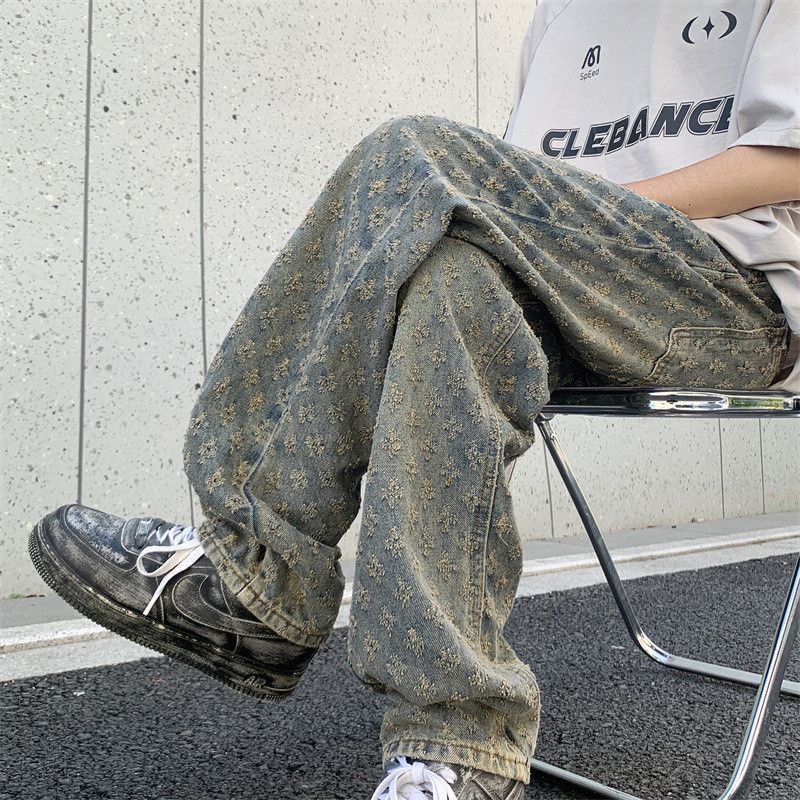 Japanese Brand × Jean Retro hip-hop loose straight leg micro flared jeans Size US 32 / EU 48 - 5 Thumbnail