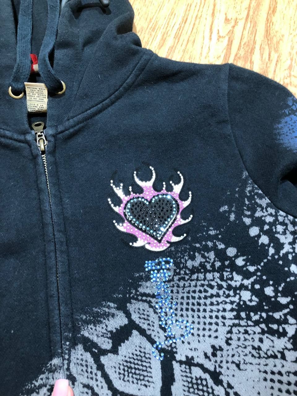 Ed Hardy Ed Hardy Full Zip Hoodie Heart Tattoo Graphic Hooded Size S / US 4 / IT 40 - 10 Thumbnail