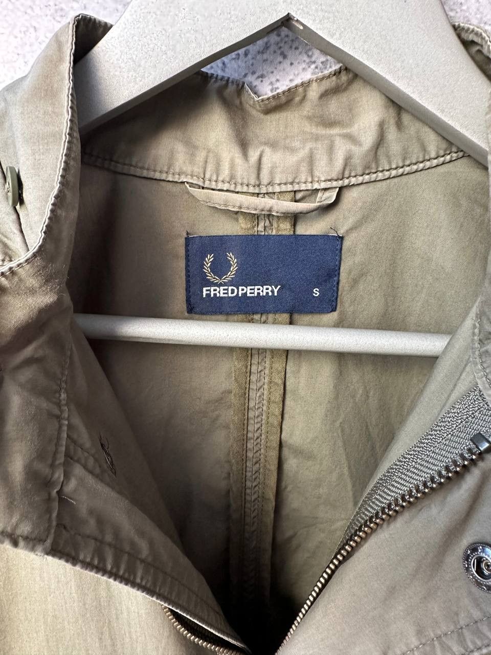 Fred Perry Fred Perry Vintage 90s Long Coat Jacket Lightweight Khaki Size US S / EU 44-46 / 1 - 15 Thumbnail