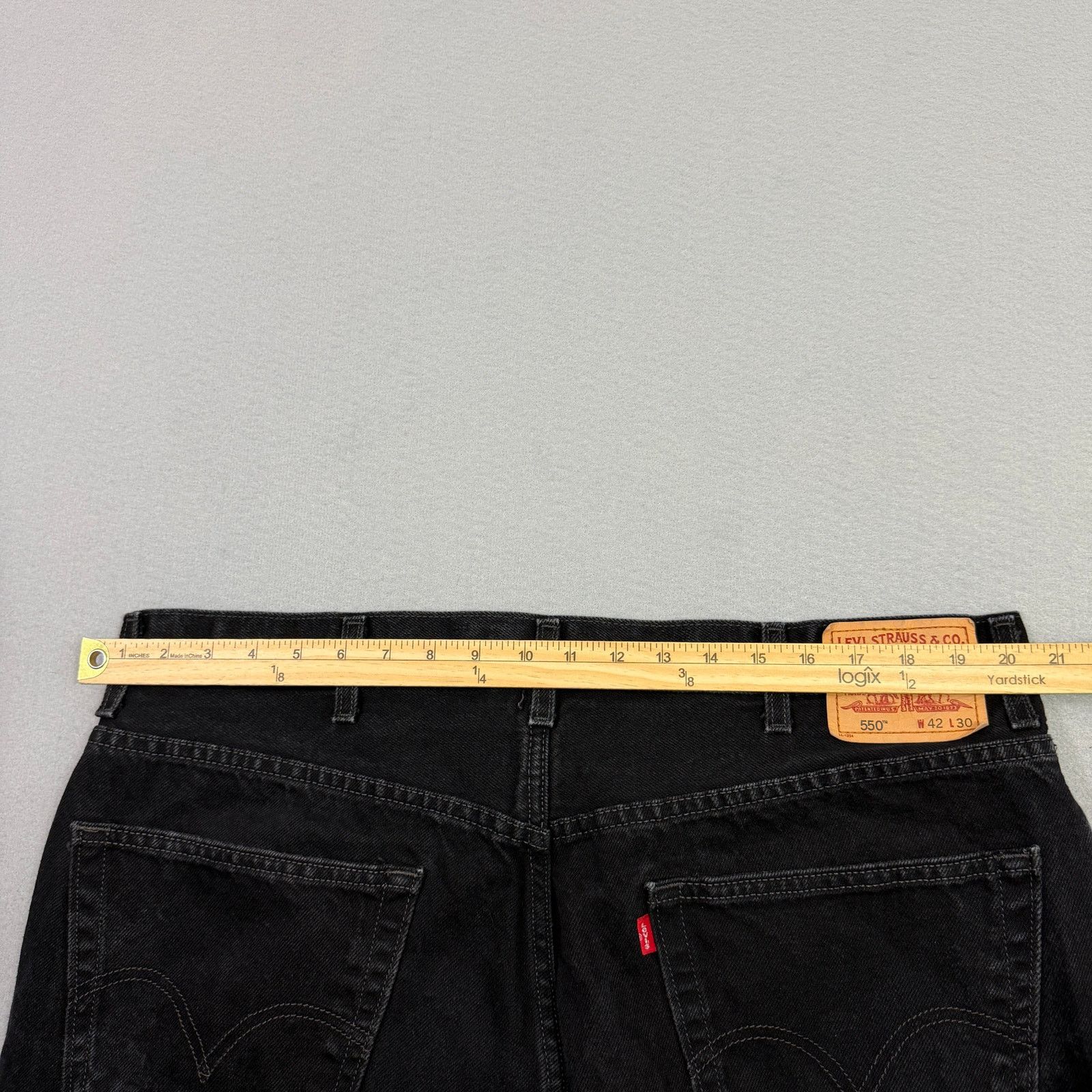 Vintage Vintage Levis 550 Jeans Men's 42x30 Black Straight Western Size US 42 / EU 58 - 8 Thumbnail