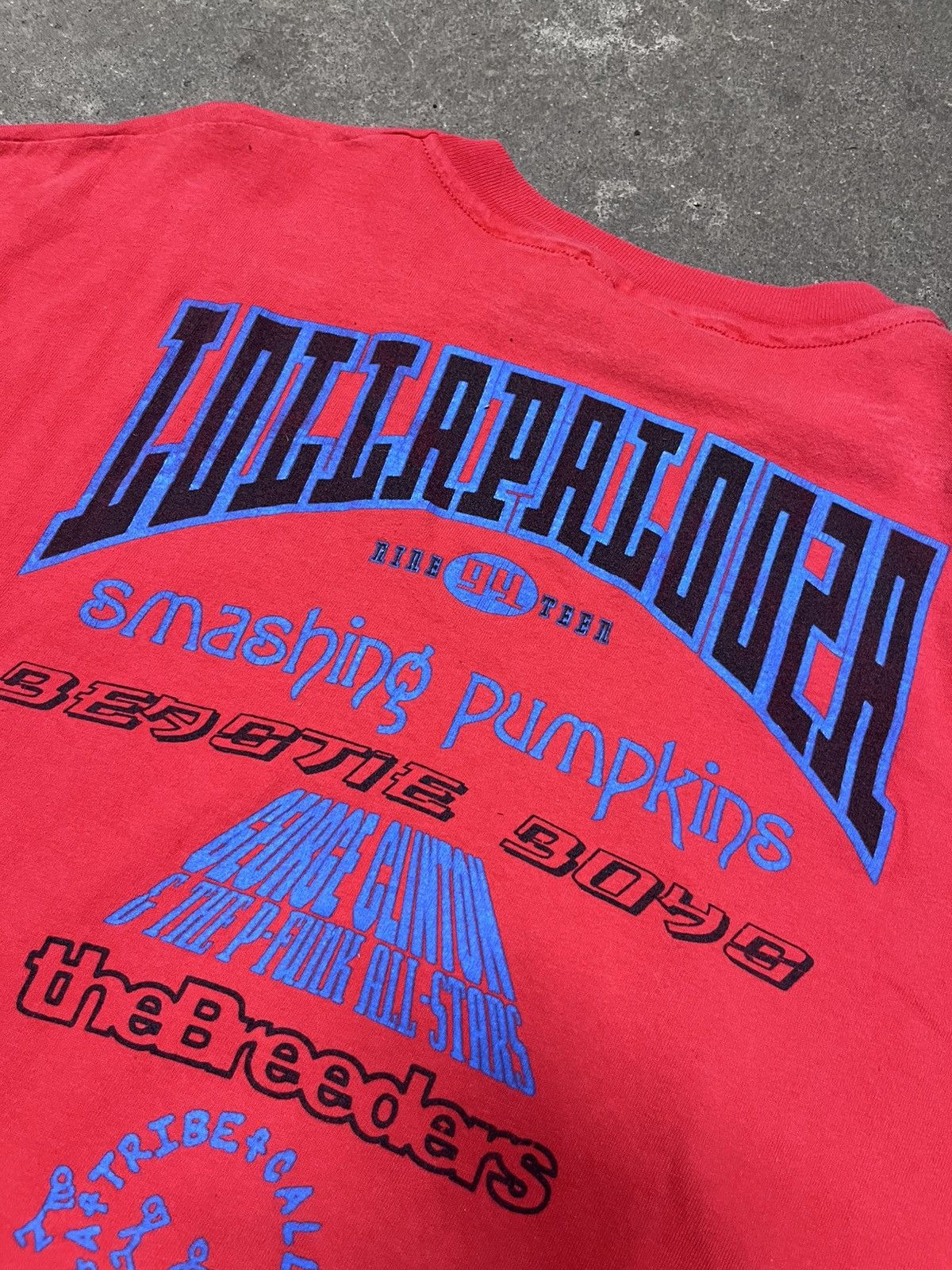 Band Tees Vintage 1994 Lollapalooza Concert Festival Smashing Pumpkins Size US XL / EU 56 / 4 - 7 Thumbnail