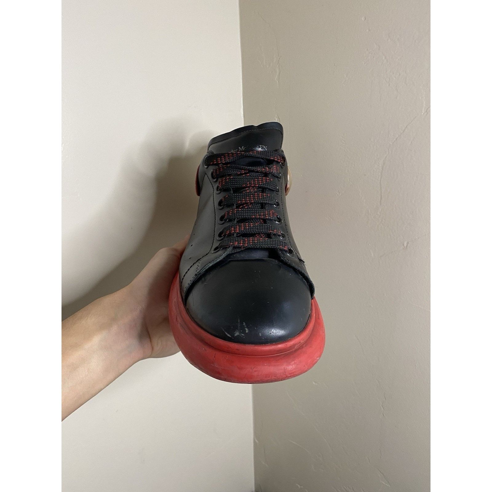Alexander McQueen Alexander McQueen 'Black Silver Lust Red' ( 12 US) Size US 12 / EU 45 - 3 Thumbnail