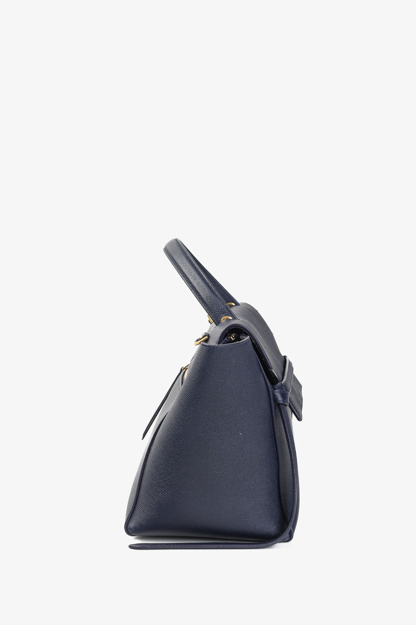 Celine Celine Mini Belt Navy Grained Calfskin Bag Size ONE SIZE - 3 Thumbnail