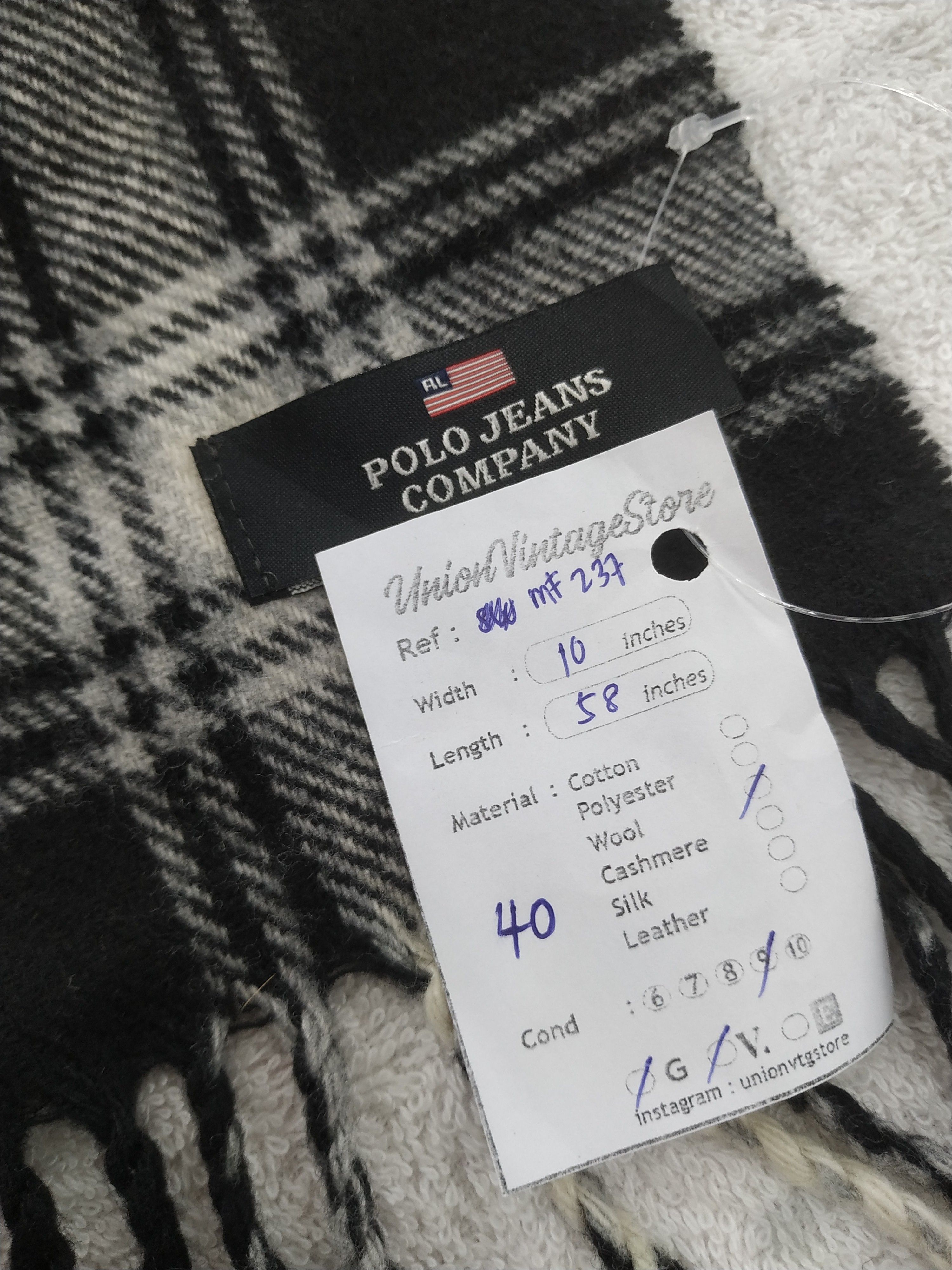 Polo Ralph Lauren Vintage Polo Ralph Lauren Scarf/Muffler/Neckwear MF030 Size ONE SIZE - 7 Thumbnail