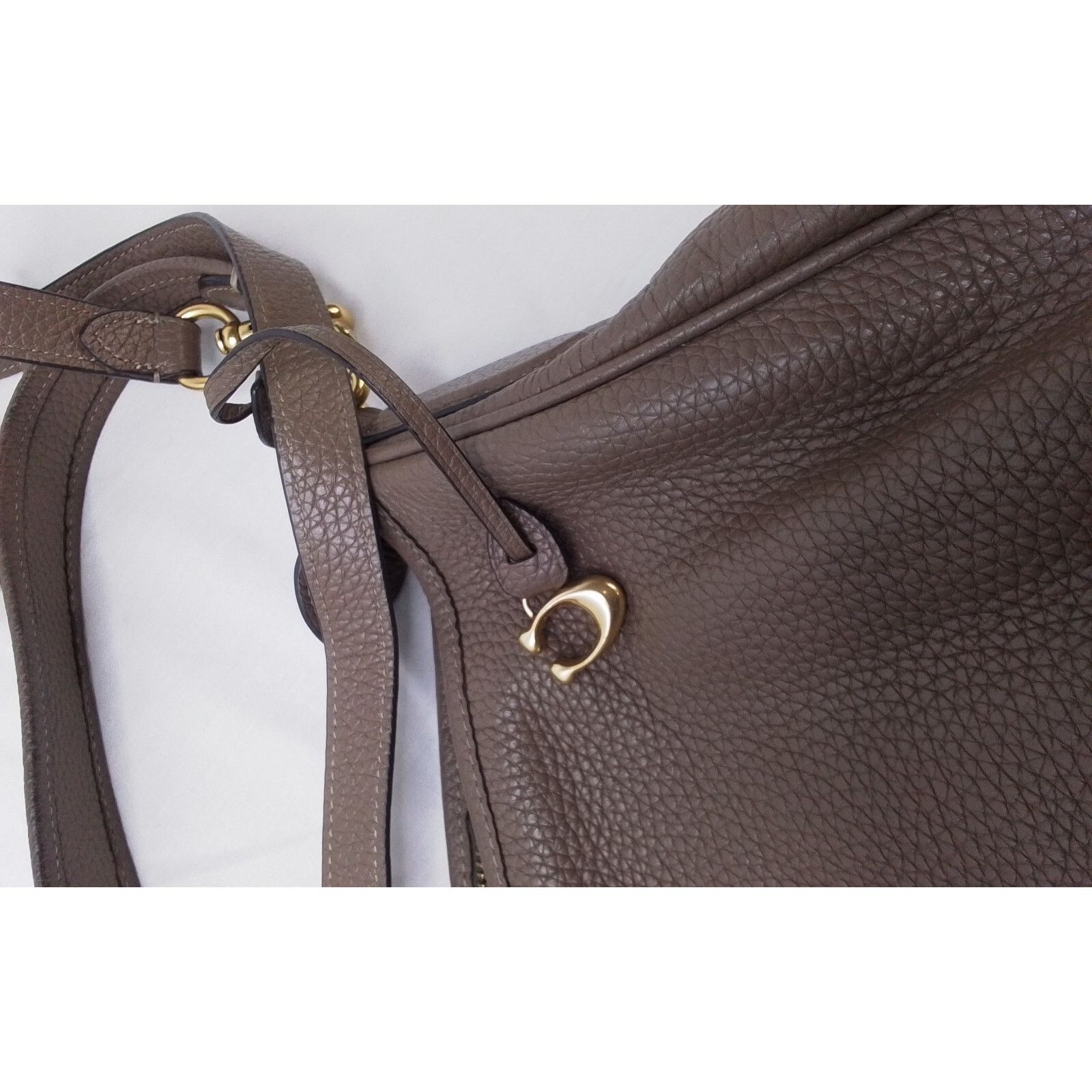 Coach Coach Purse Handbag Brown Leather #J2033 Size ONE SIZE - 3 Thumbnail