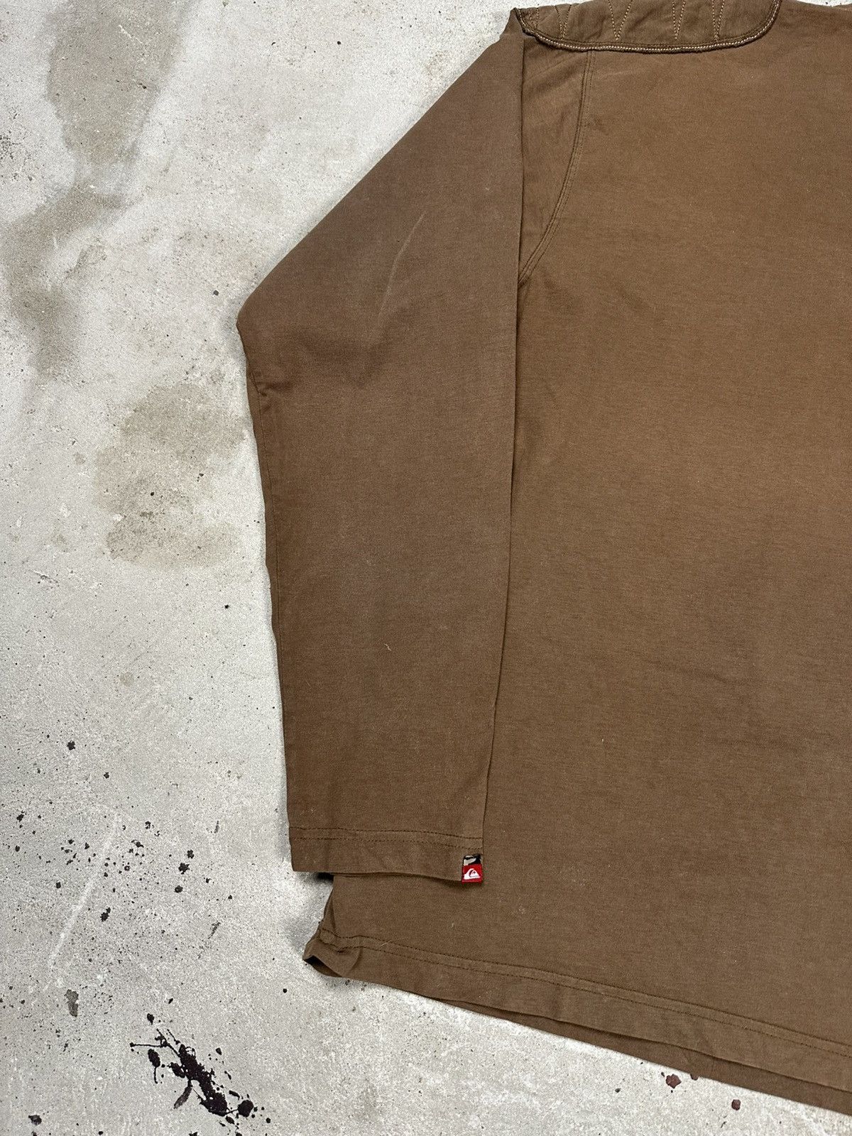 Quiksilver Vintage Y2K Quiksilver Brown Long Sleeve Tee Embroidery Size US XL / EU 56 / 4 - 11 Thumbnail