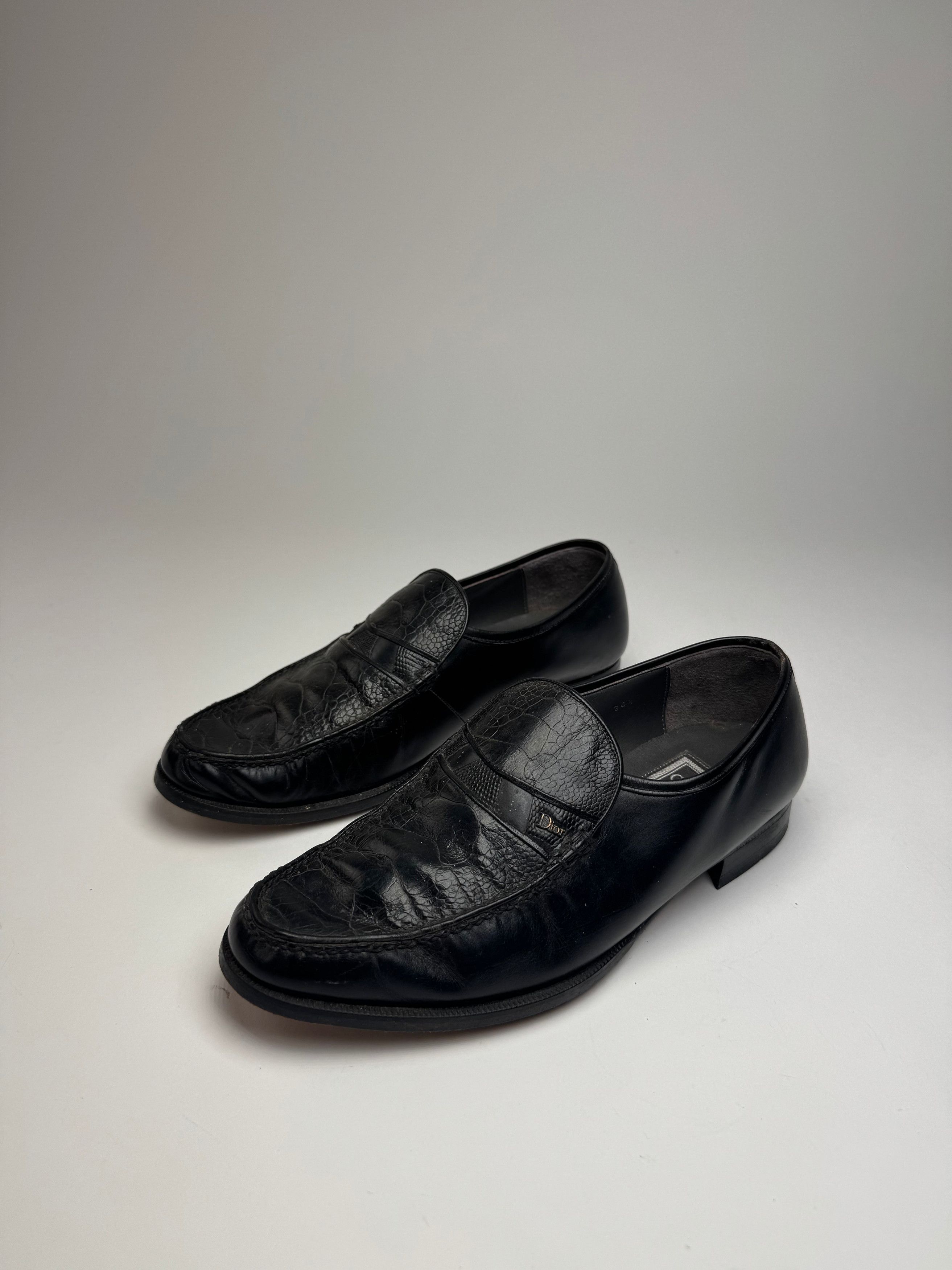 Dior Vintage Leather Loafer Black EU39 Size US 8 / IT 38 - 1 Thumbnail