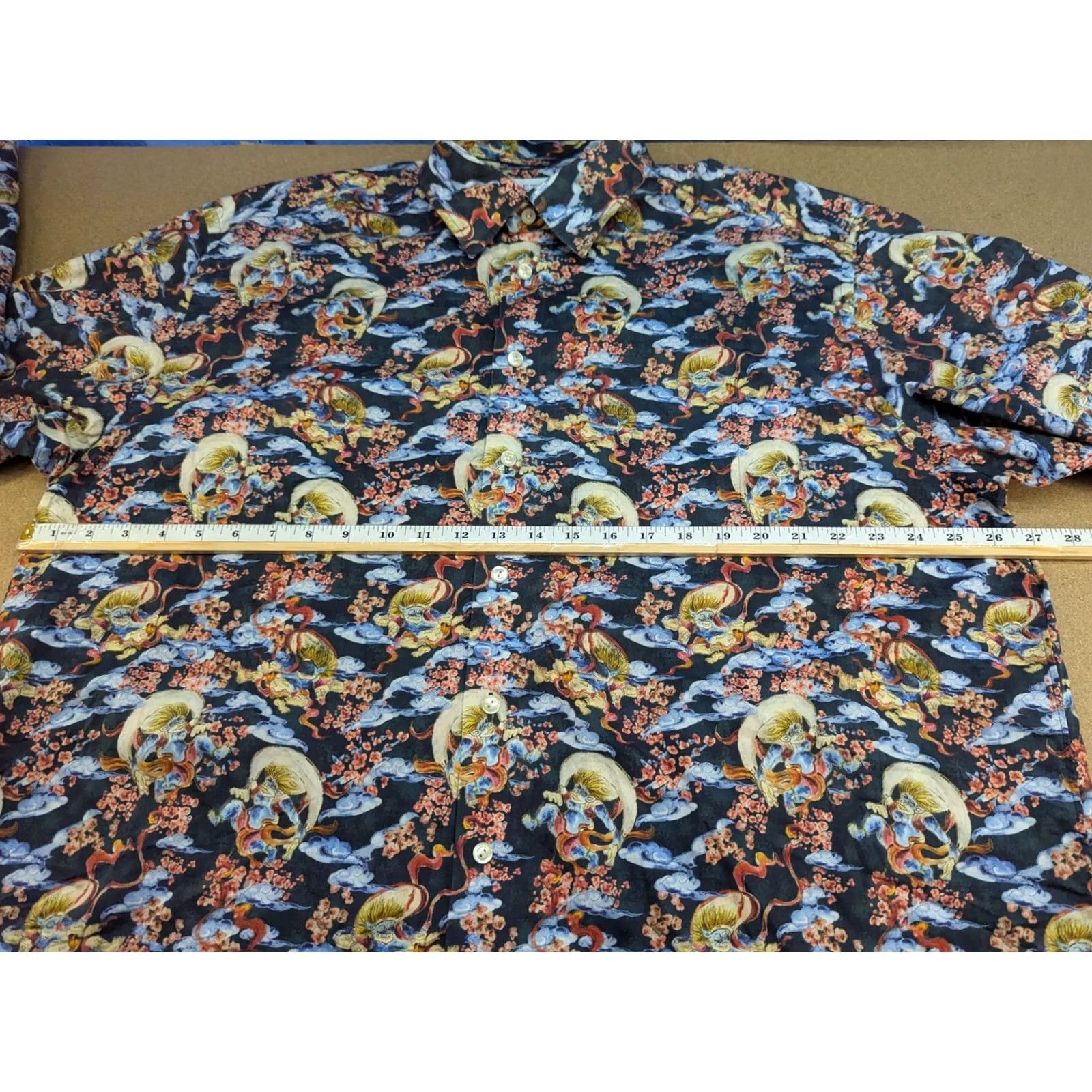 Eton ETON japan Multicolor Button-Up Shirt Mens 3XL Demon AOP All Over Print Shirt Mens 3XL Multicolor Button-Up Size US XXL / EU 58 / 5 - 4 Thumbnail