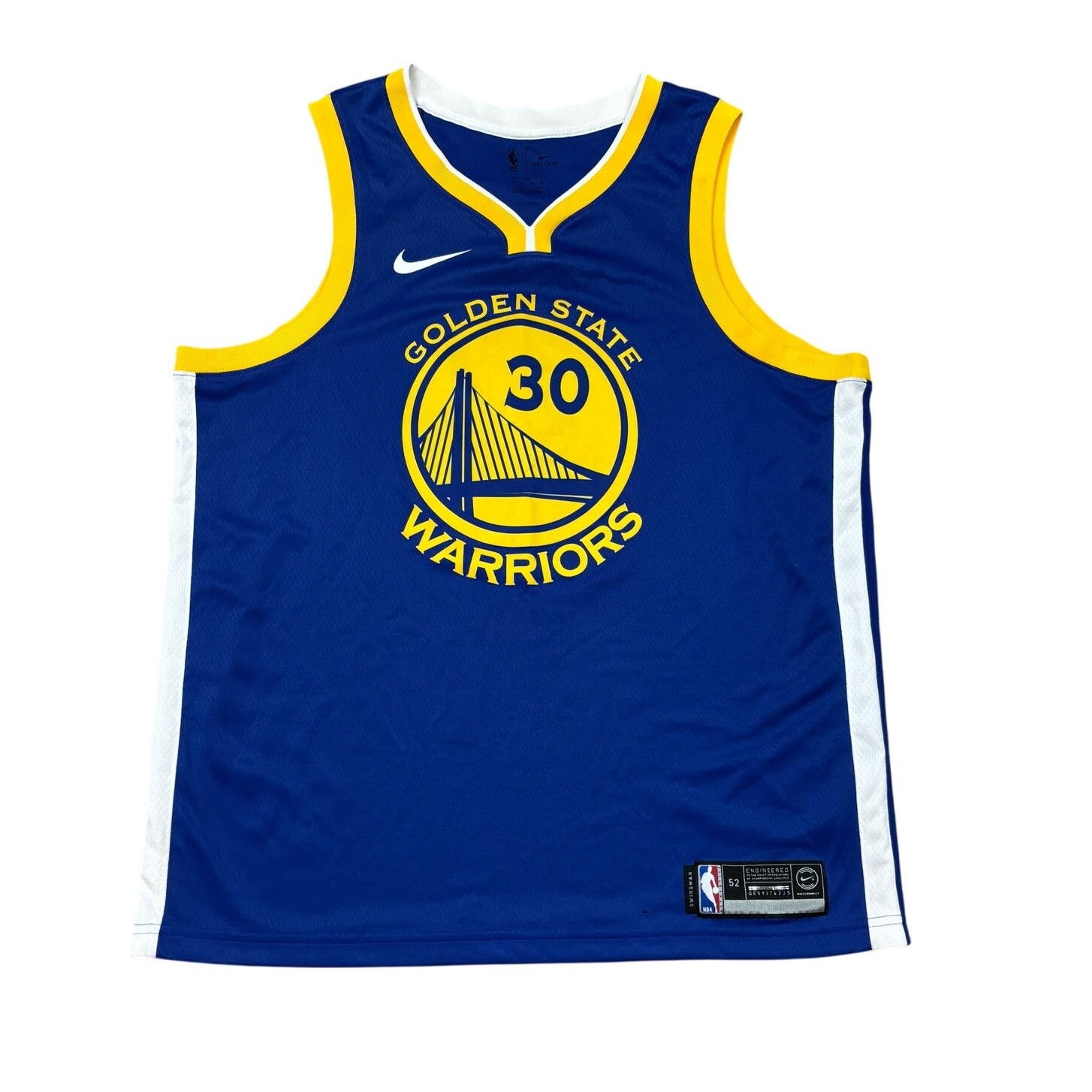 NBA × Nike Golden State Warriors Steph Curry 30 NBA Swingman Jersey 52 Size US XL / EU 56 / 4 - 1 Thumbnail