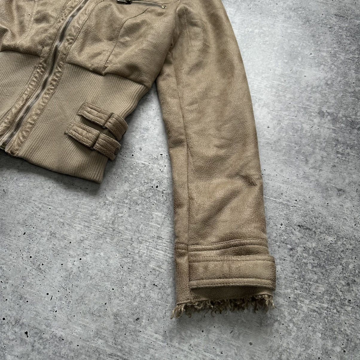 Abercrombie & Fitch Vintage Chicoree Suede/Faux Fur Cropped Jacket Hype Y2K Size S / US 4 / IT 40 - 4 Thumbnail