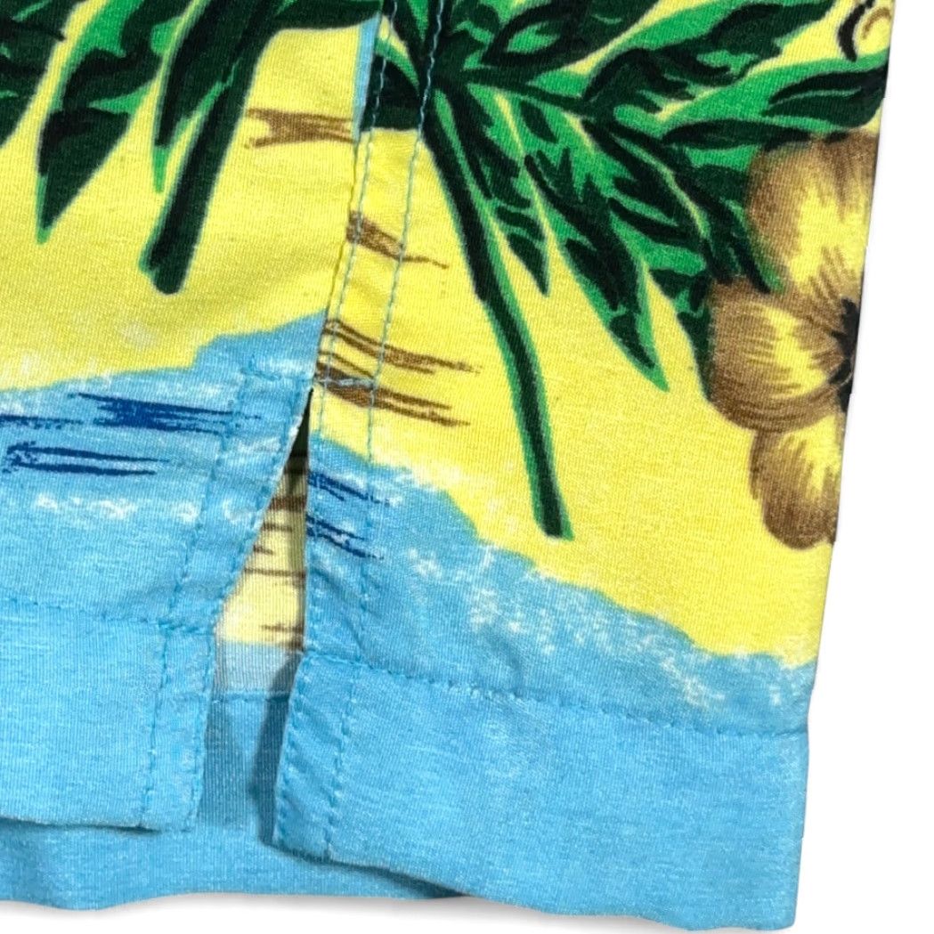 Vintage VINTAGE Reservoir Hawaiian Shirt Adult LARGE Blue Ocean Beach Palms Tropical 80s Button-Up Short Sleeve Mens Size US L / EU 52-54 / 3 - 6 Thumbnail