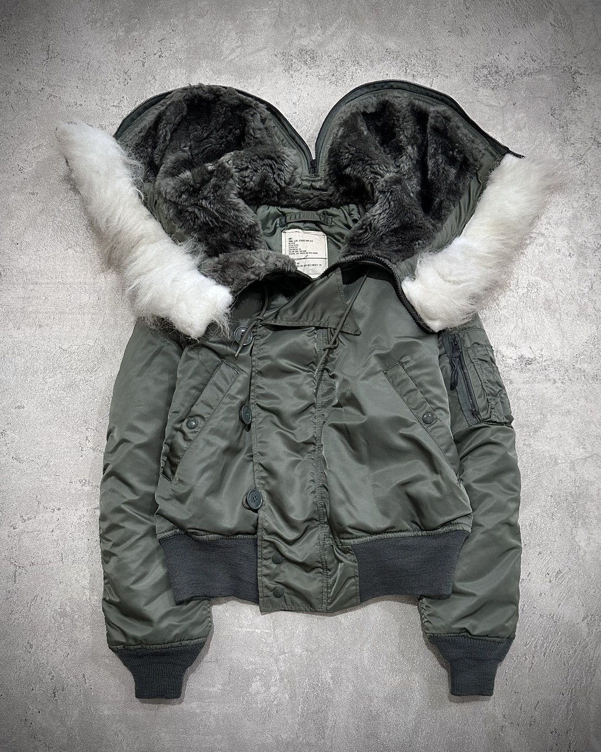 Alpha Industries Vintage Alpha Industries N2b Attached Hood Jacket Size US S / EU 44-46 / 1 - 2 Thumbnail