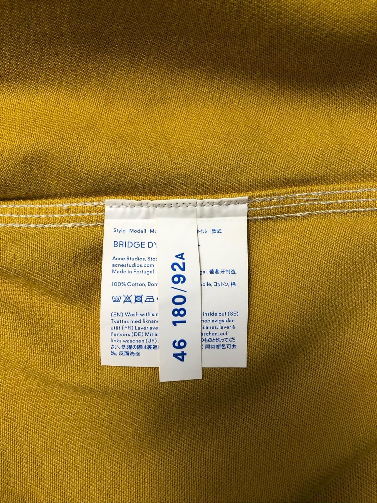 Acne Studios acne studios Yellow denim jacket 2501-Nextarrow Size US S / EU 44-46 / 1 - 5 Thumbnail