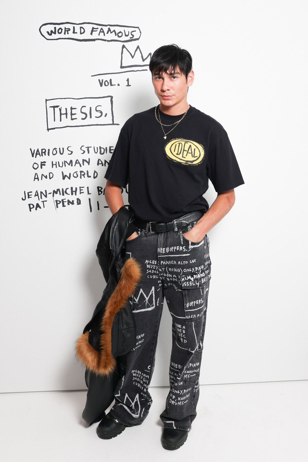 H&M × Jean-Michel Basquiat × Who Decides War Who Decides War Baggy denim jeans H&M x Basquiat x Ev&Tela Size US 33 - 3 Thumbnail