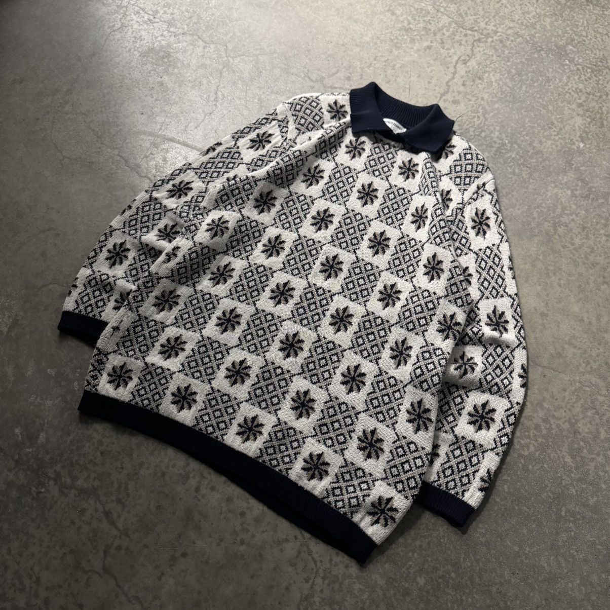 Vintage Vintage 90s Alfred Dunner Pattern Knit Sweater USA Large Size US L / EU 52-54 / 3 - 2 Thumbnail