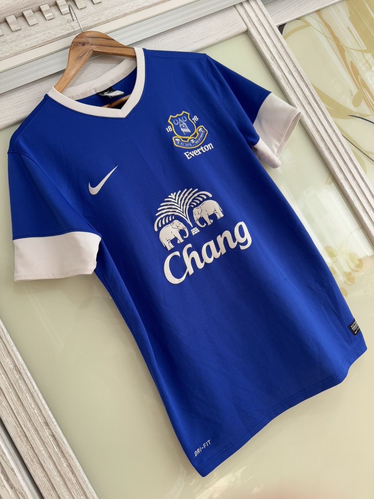Nike Everton 2012-2013 Home Soccer Jersey Football Kit Shirt Size US M / EU 48-50 / 2 - 4 Thumbnail