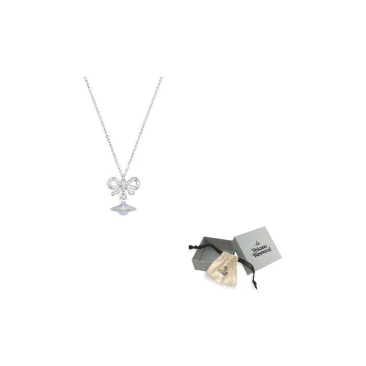 Vivienne Westwood Vivienne Westwood Octavie Bow Pendant Necklace 0079 Size ONE SIZE - 1 Thumbnail