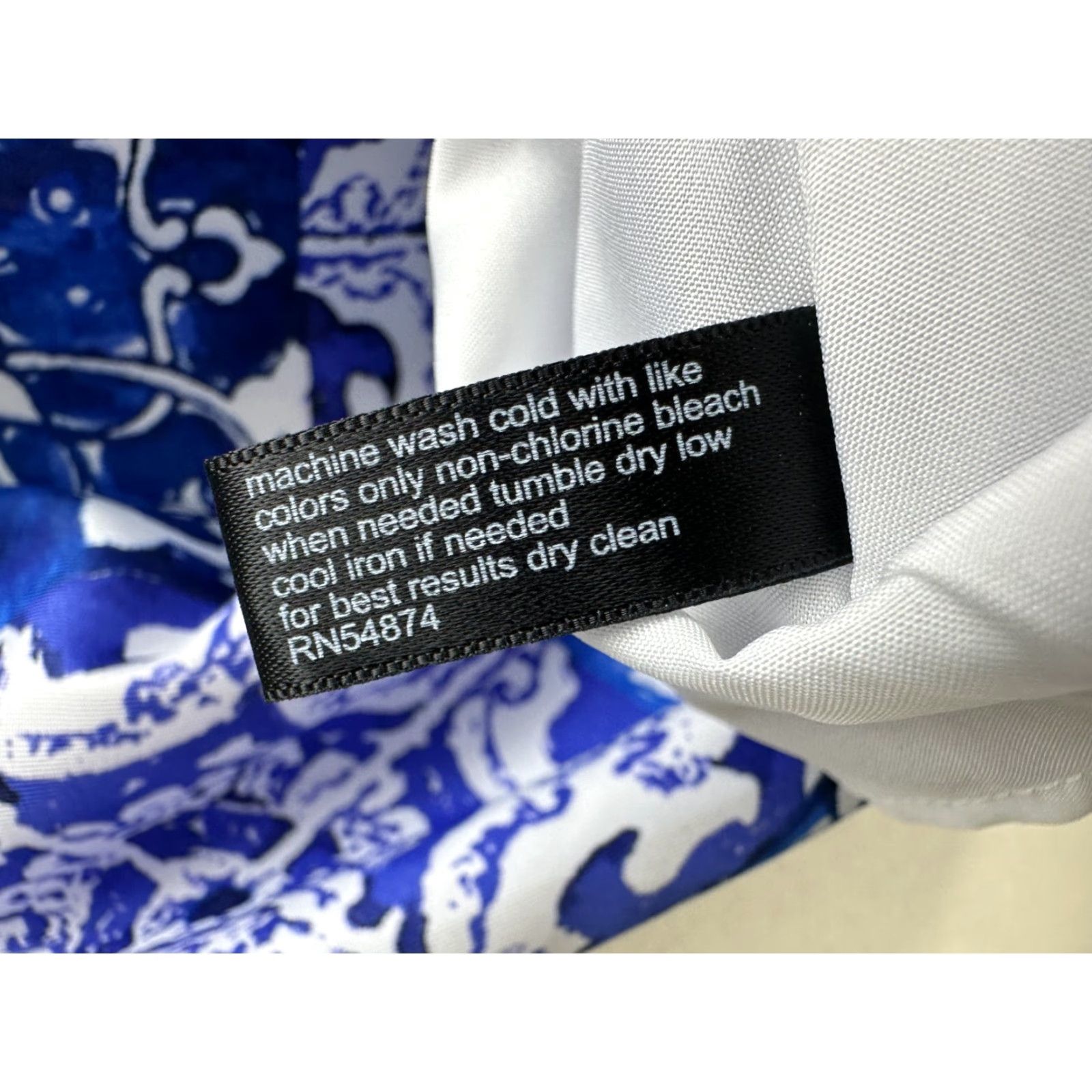 Vintage The Limited Blue White Mosaic Flare Midi Skirt Lined Flowy Casual Party Sz 0 Size 25" / US 0 / IT 36 - 6 Thumbnail