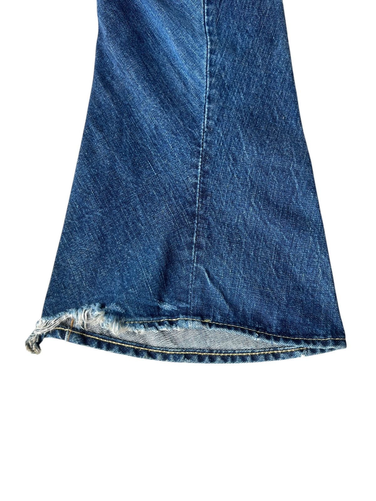 wjk WJK Curve Leg Distressed Aging Mud Denim Bootcut Jeans Size US 31 - 21 Thumbnail