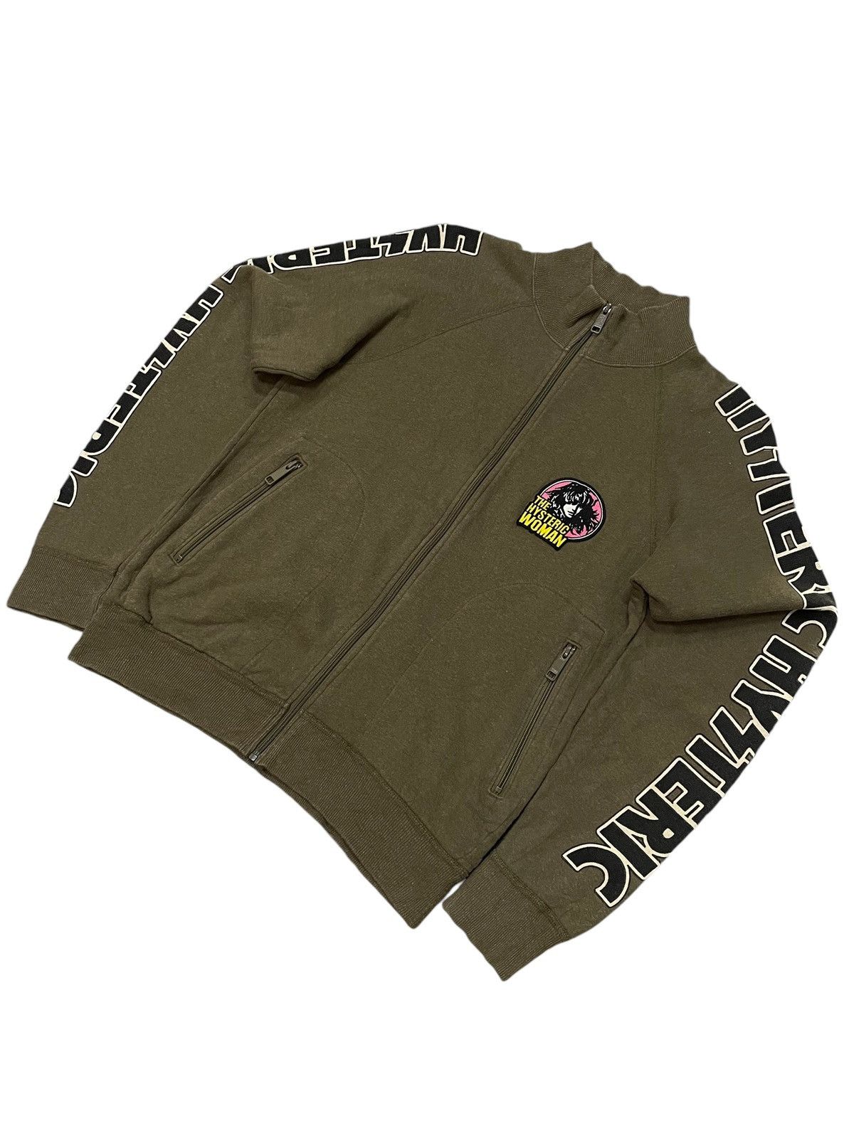Hysteric Glamour Hysteric Glamour Script On Sleeve Zip Up Sweater Jacket Size S / US 4 / IT 40 - 4 Thumbnail