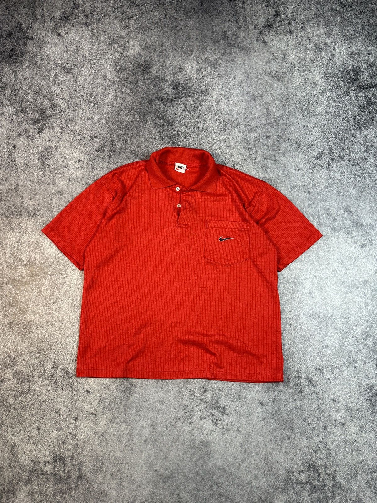 Nike × Vintage Y2K Vintage Nike Red Polos Streetwear Rare Style M VTg USA Size US M / EU 48-50 / 2 - 1 Thumbnail