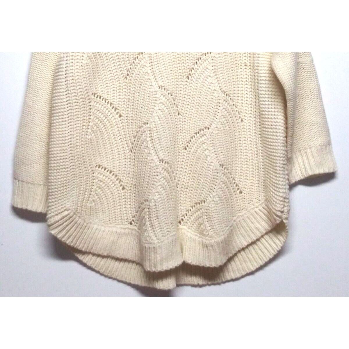 Designer JOHN PAUL RICHARD Sweater Cowl Neck Women's Large Ivory Size L / US 10 / IT 46 - 4 Thumbnail