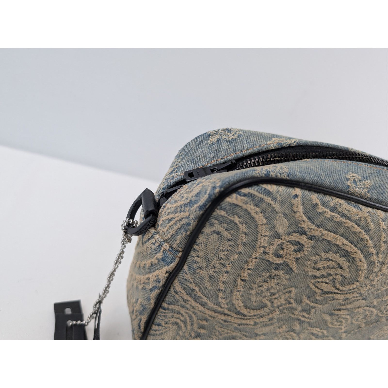 Amiri o1rshd1 Size: OS / Denim Bandana Jacquard Backpack in Indigo Size ONE SIZE - 4 Thumbnail