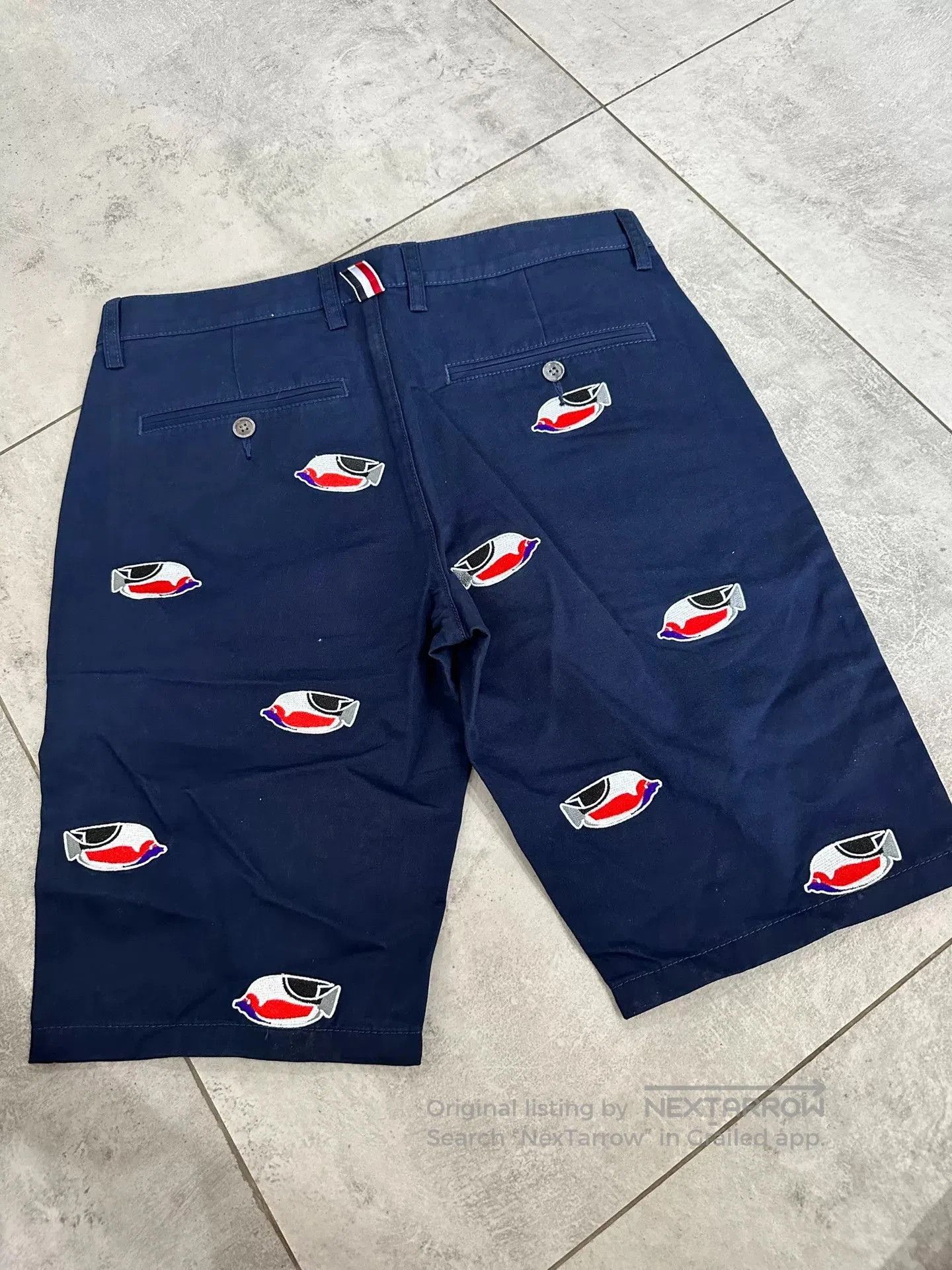 Thom Browne Thom Browne Men's Embroidered Shorts. Size US 32 / EU 48 - 4 Thumbnail