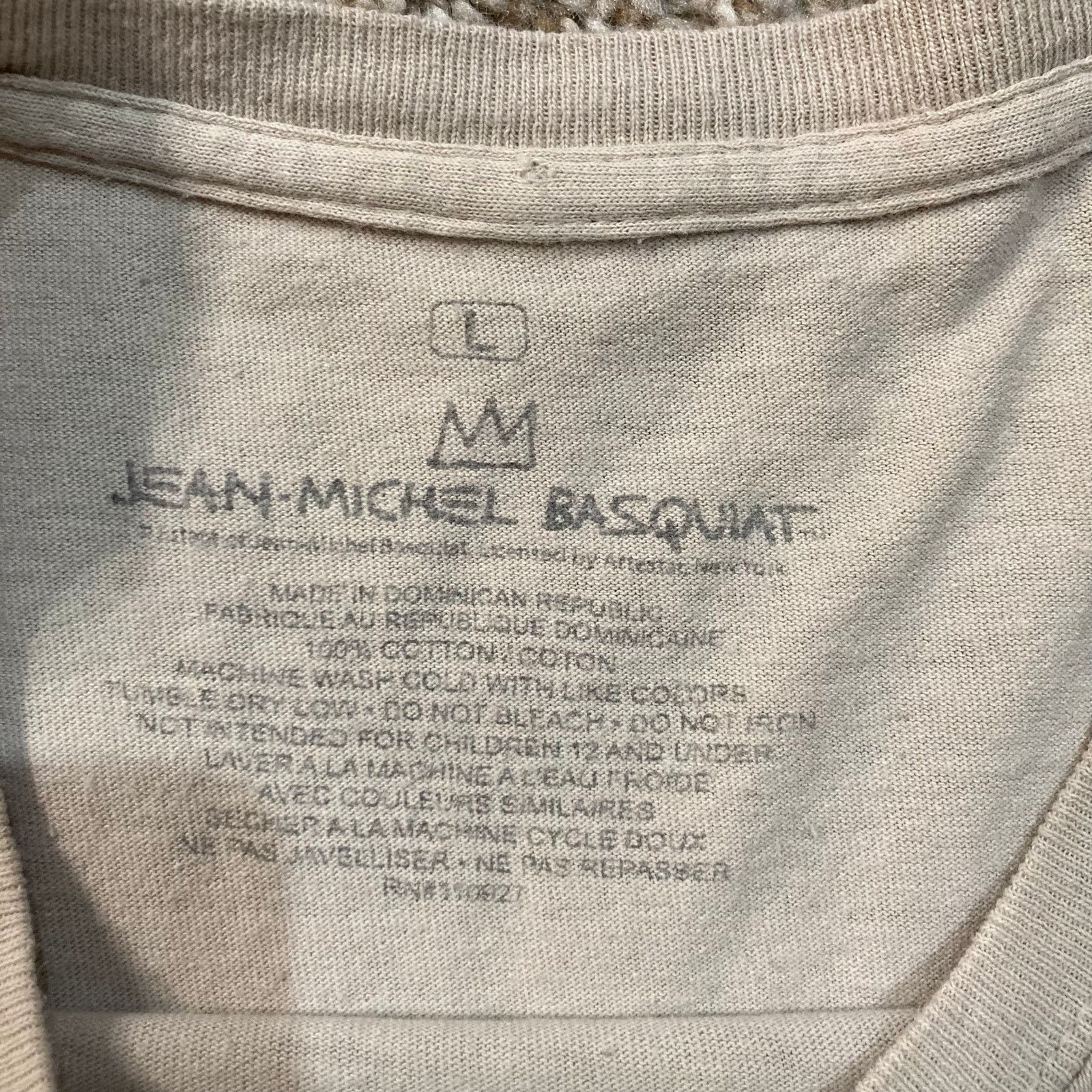 Vintage Jean Michel Basquiat Art T Shirt Large Size US L / EU 52-54 / 3 - 3 Thumbnail