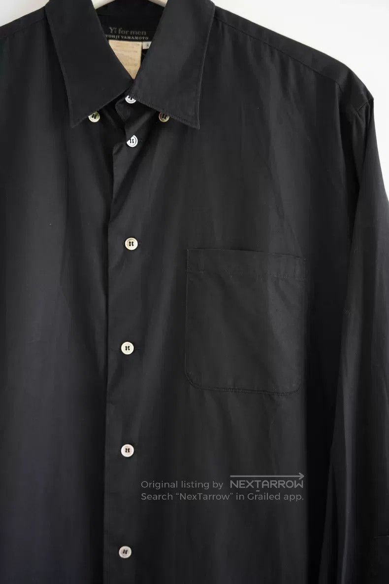 Yohji Yamamoto Yohji Yamamoto 90s button-down black shirt Size US S / EU 44-46 / 1 - 5 Thumbnail