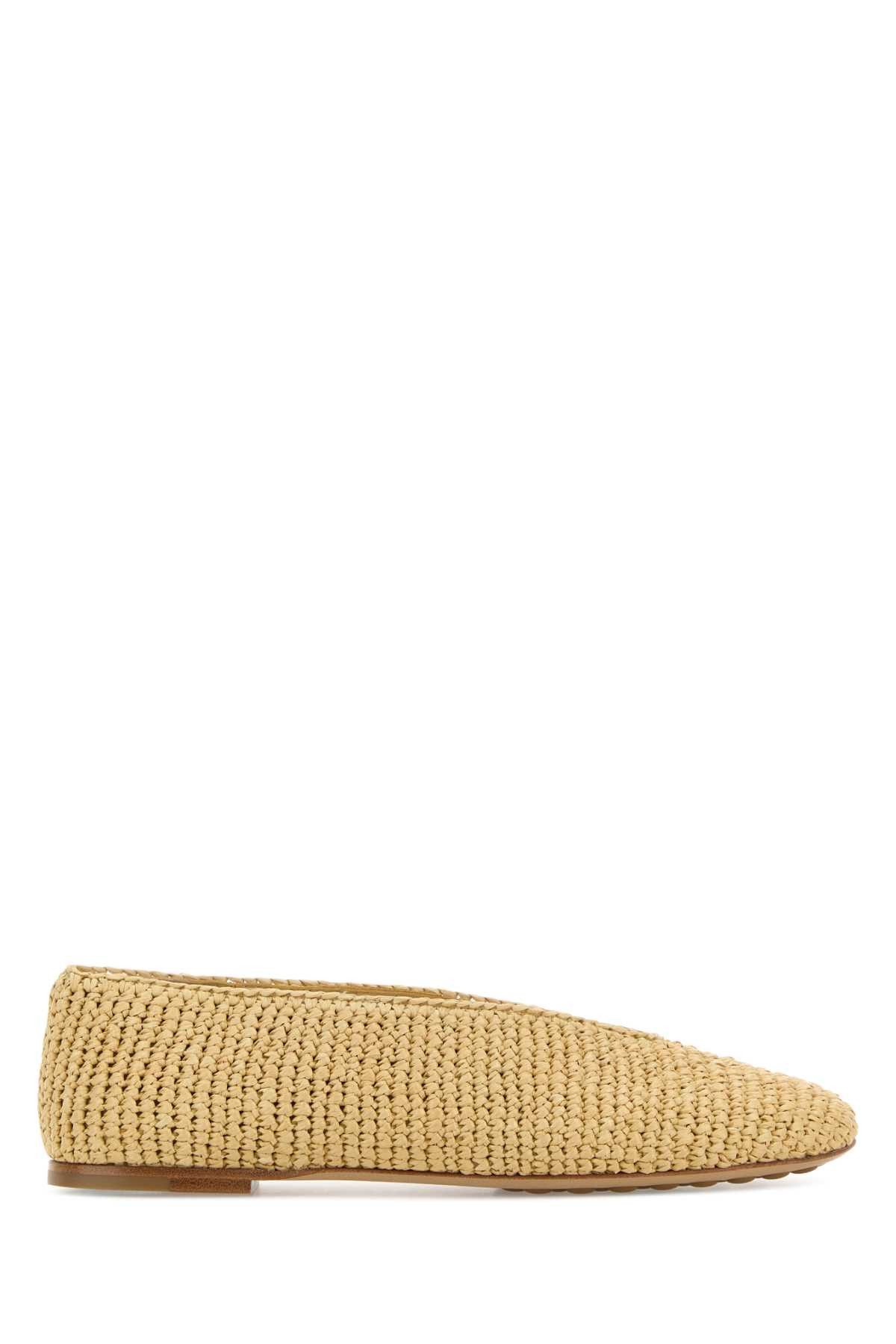 Raffia Rosa Ballerinas
