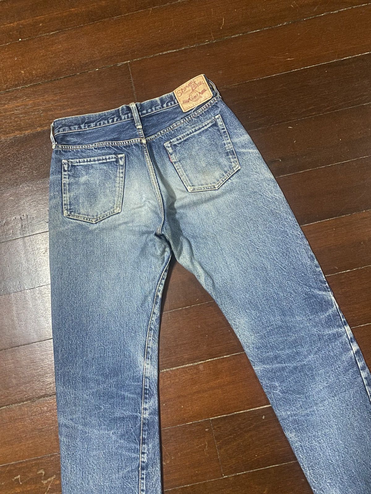 Pherrow's Pherrow’s Stormy Blue lot 404 Flared Denim Jeans distressed Size US 30 / EU 46 - 19 Thumbnail
