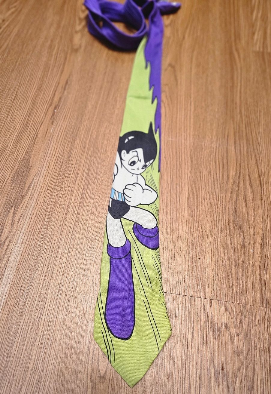 Yohji Yamamoto Yohji Yamamoto Astro Boy Tezuka Silk Tie Size ONE SIZE - 8 Thumbnail