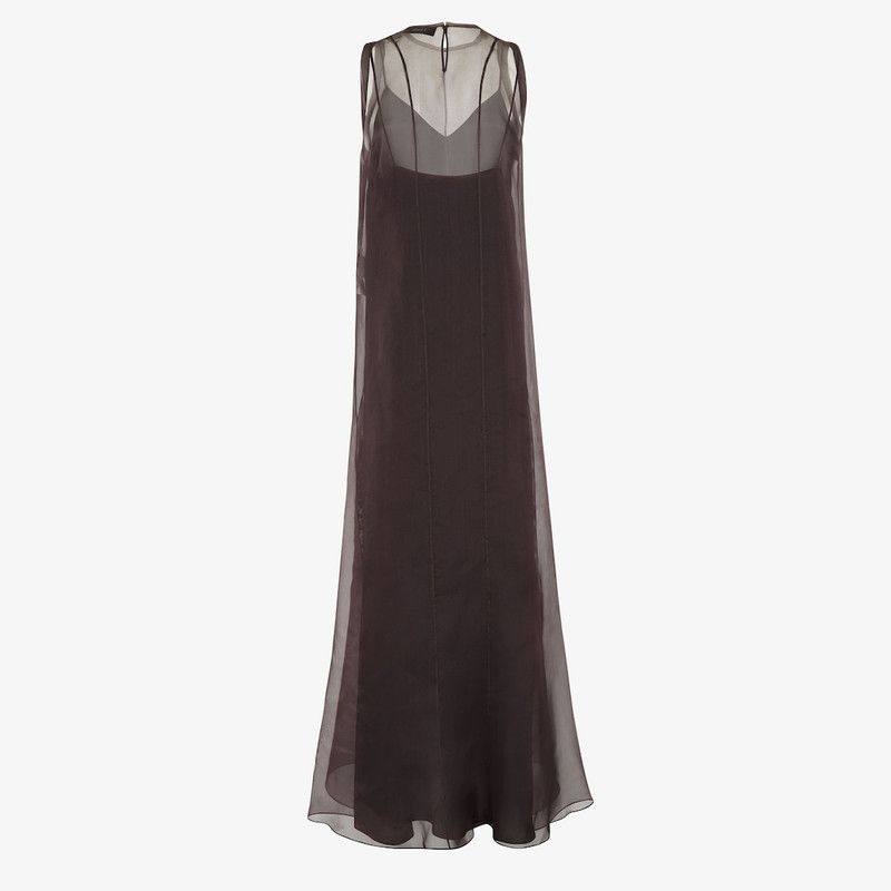 Fendi o1s1wg110326 Dress in Dark Brown Size S / US 4 / IT 40 - 2 Thumbnail