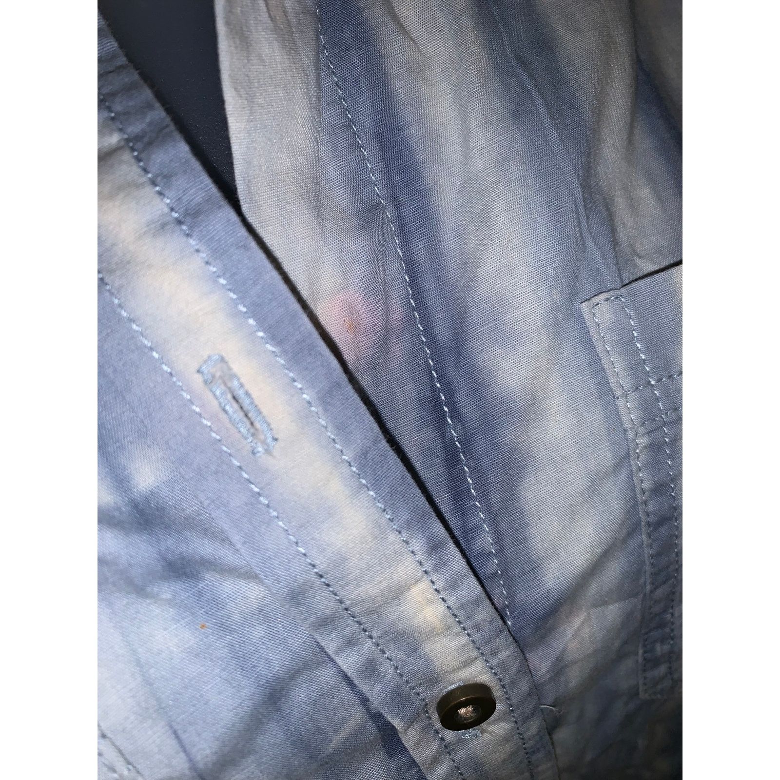 Other Y2K Just G Blue Tie Dye Lace Back Button Up Womens Size 3 Size S / US 4 / IT 40 - 9 Thumbnail