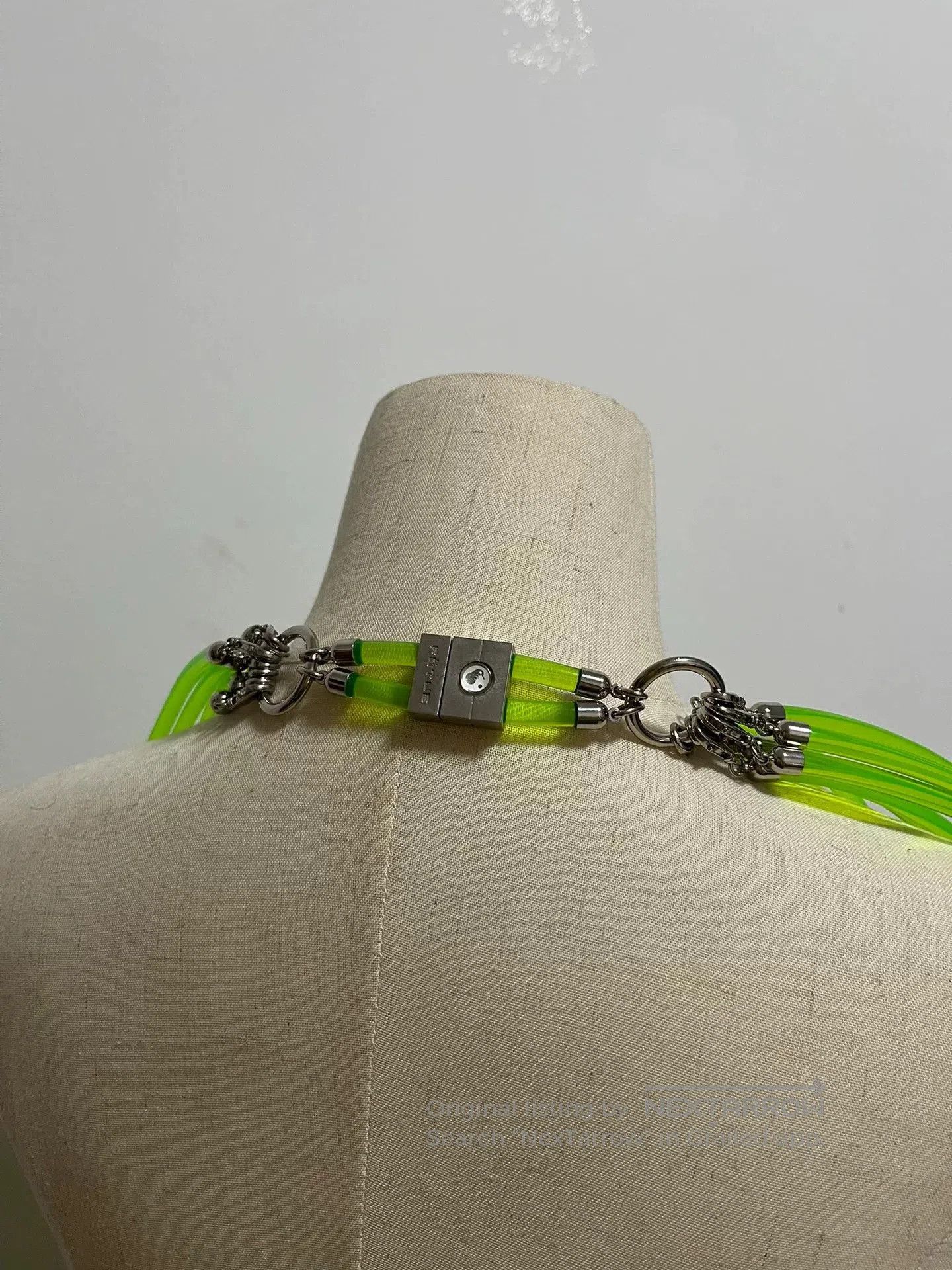 Fotus Fotus Green Fluorescent Tube Necklace. Size ONE SIZE - 6 Thumbnail