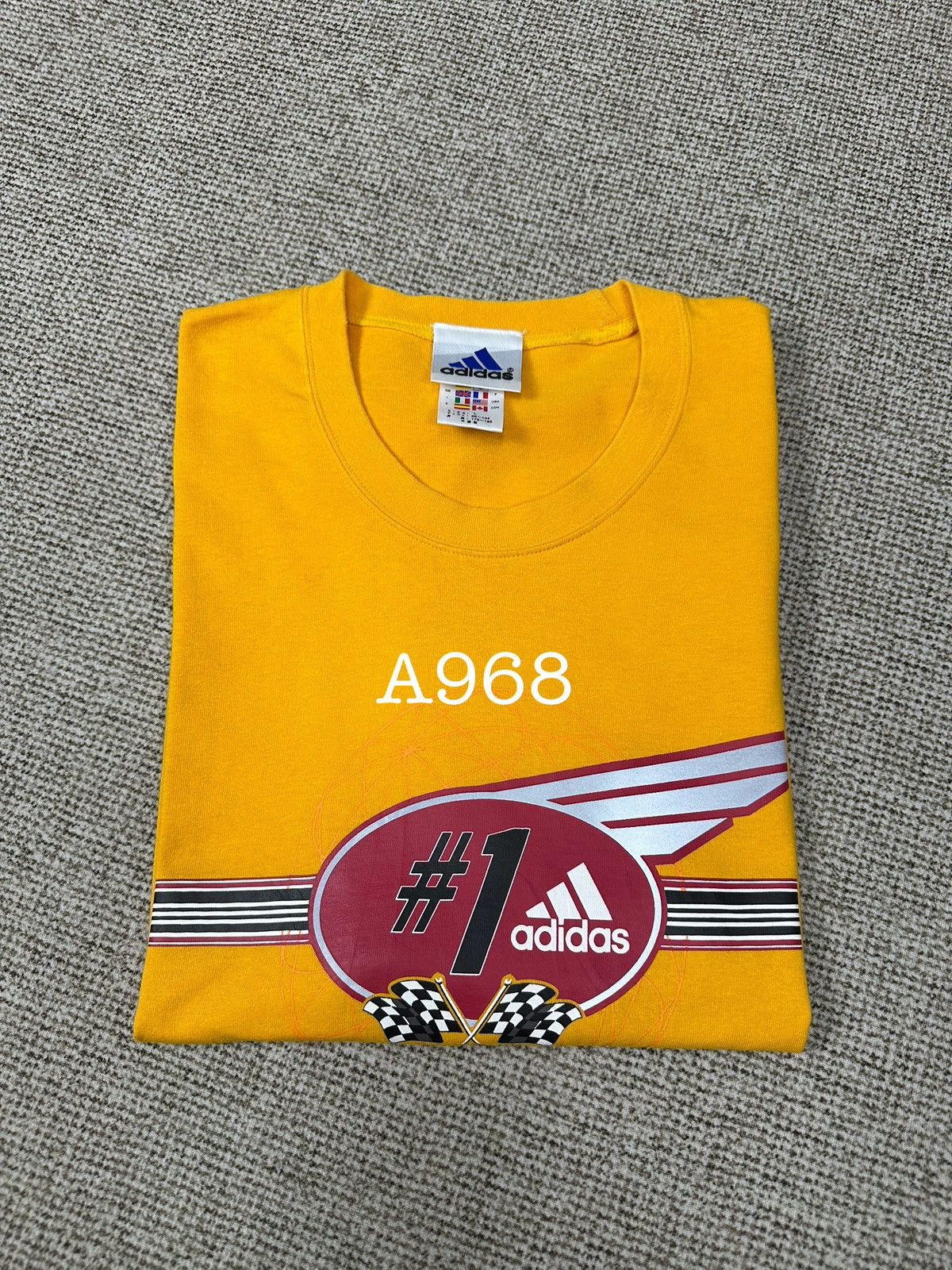 Adidas Vintage Adidas Equipment Champion Honda Tshirt A968 Size US L / EU 52-54 / 3 - 10 Thumbnail