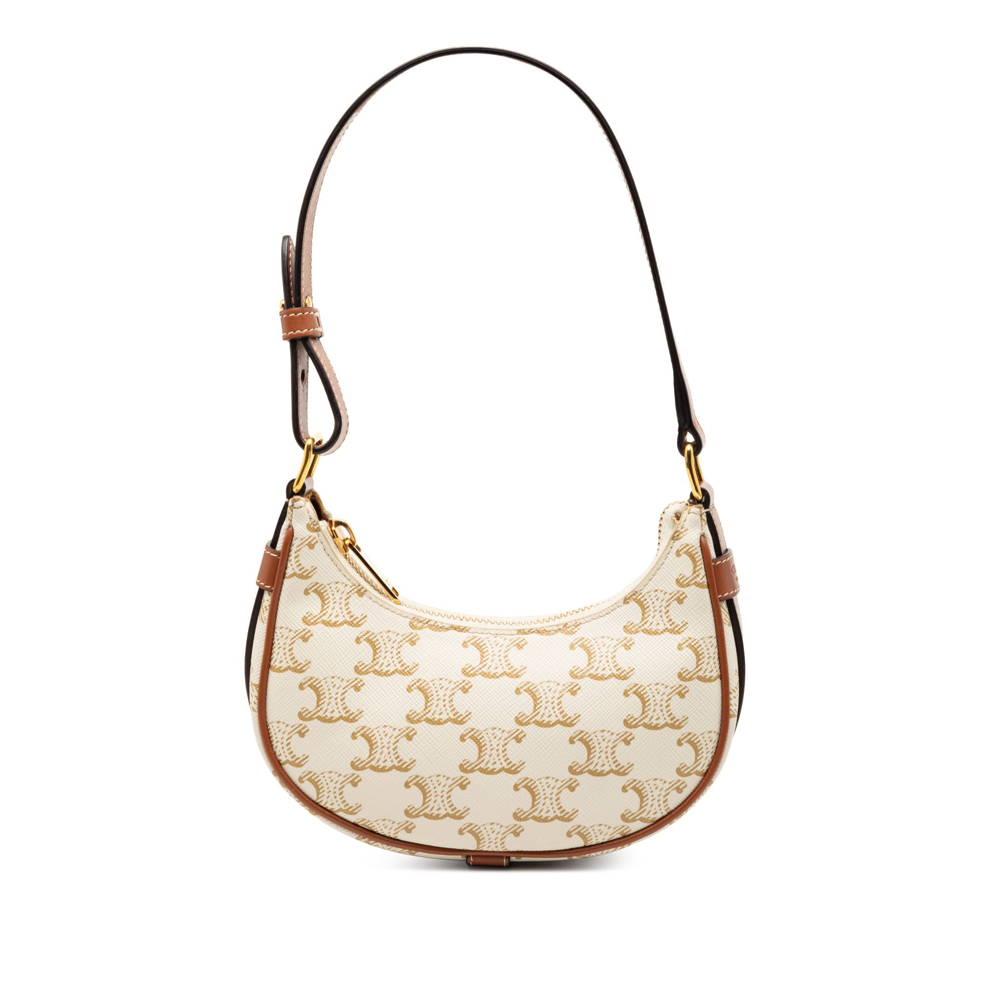 Celine Mini Triomphe Coated Canvas Ava Shoulder Bag
