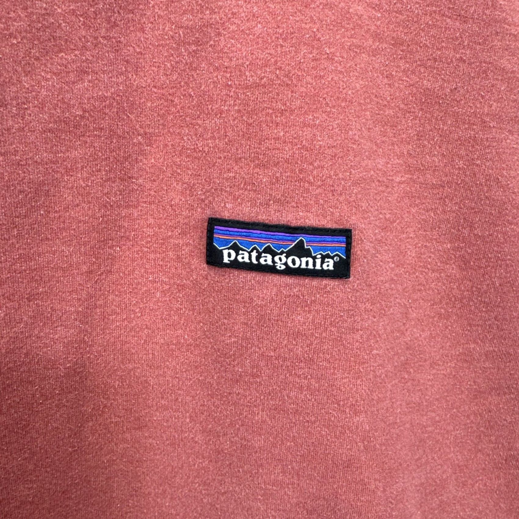 Patagonia Patagonia Mens Large P-6 Label Midweight Crew Sweatshirt Rosehip Red 39486 Size US L / EU 52-54 / 3 - 6 Thumbnail